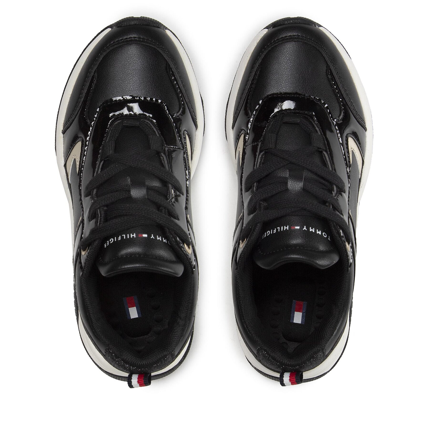 Tommy Hilfiger Sneakers Low Cut Lace Up T3A9-32358-1434 S Negru - Pled.ro