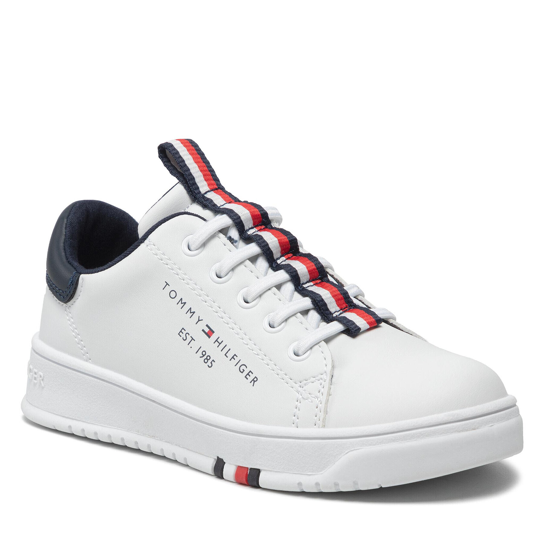 Tommy Hilfiger Sneakers Low Cut Lace Up T3B4-32225-1355 M Alb - Pled.ro