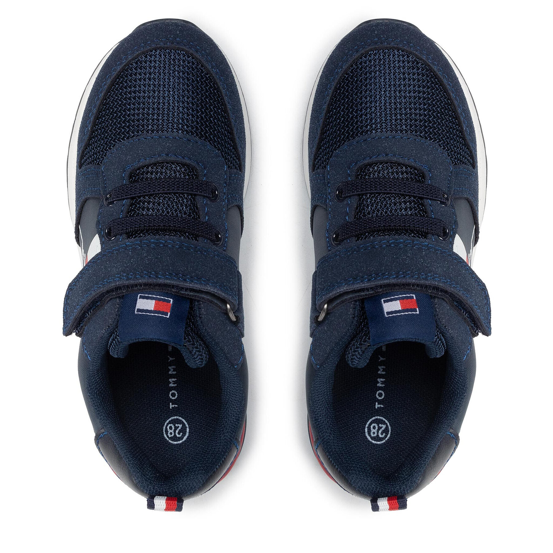 Tommy Hilfiger Sneakers Low Cut Lace-Up Velcro Sneaker T1B4-32234-1040 S Bleumarin - Pled.ro