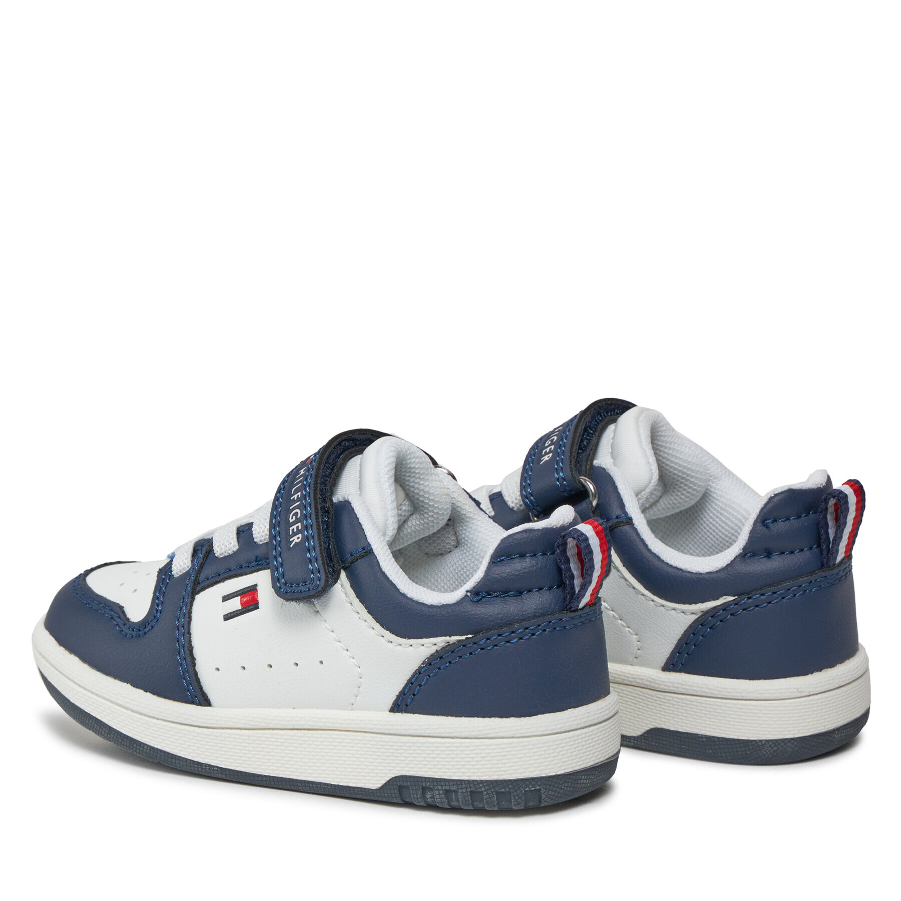 Tommy Hilfiger Sneakers Low Cut Lace Up/Velcro Sneaker T1X9-33340-1355 M Alb - Pled.ro