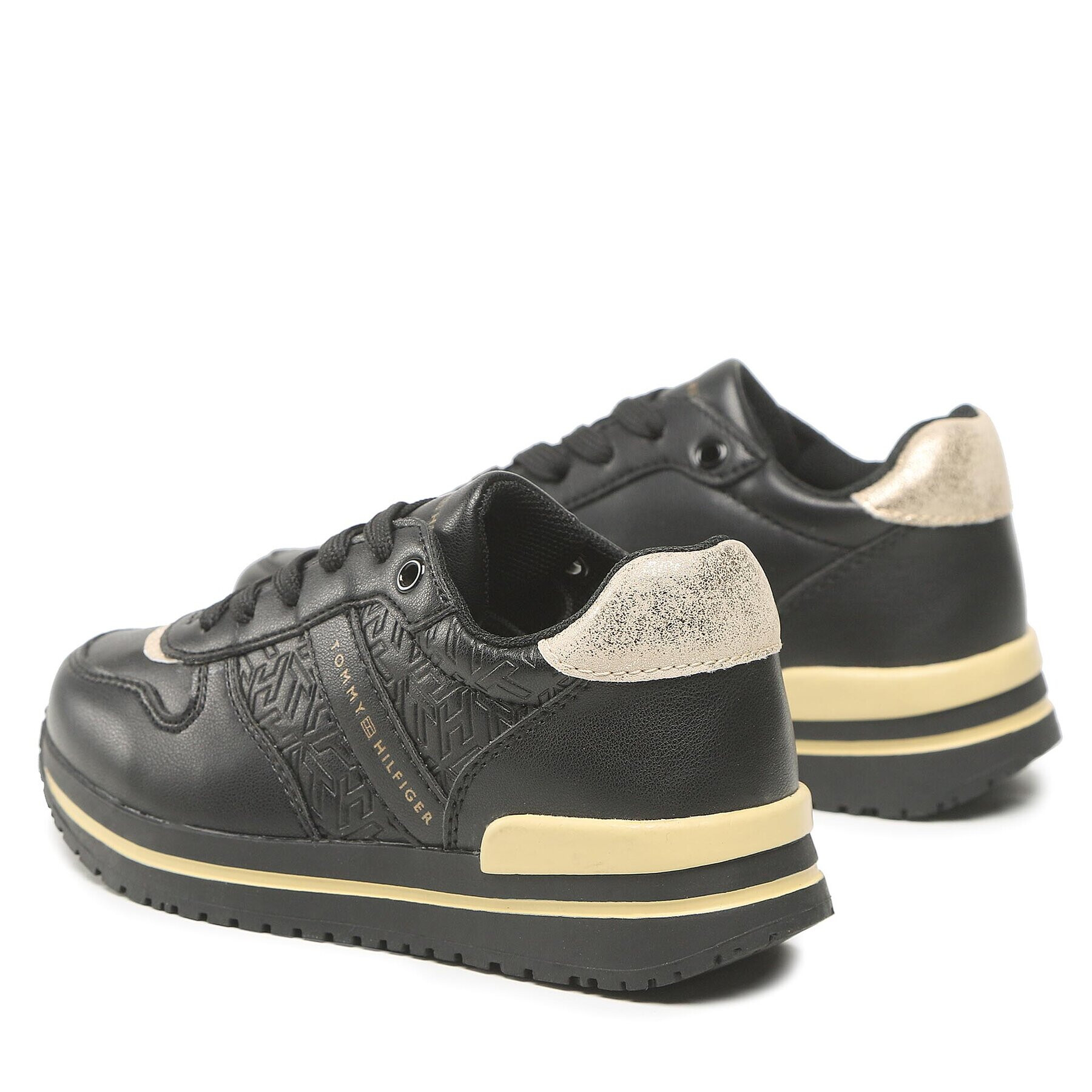 Tommy Hilfiger Sneakers Low Cut Lce-Up Sneaker T3A9-32349-1355 M Negru - Pled.ro