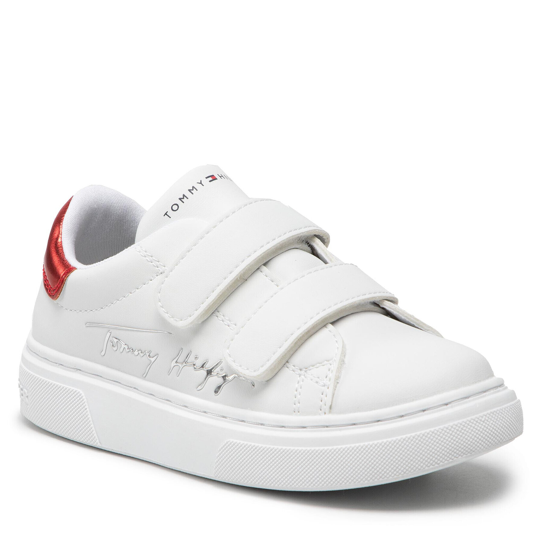 Tommy Hilfiger Sneakers Low Cut Velcro Sneaker T1A4-32134-1375 S Alb - Pled.ro