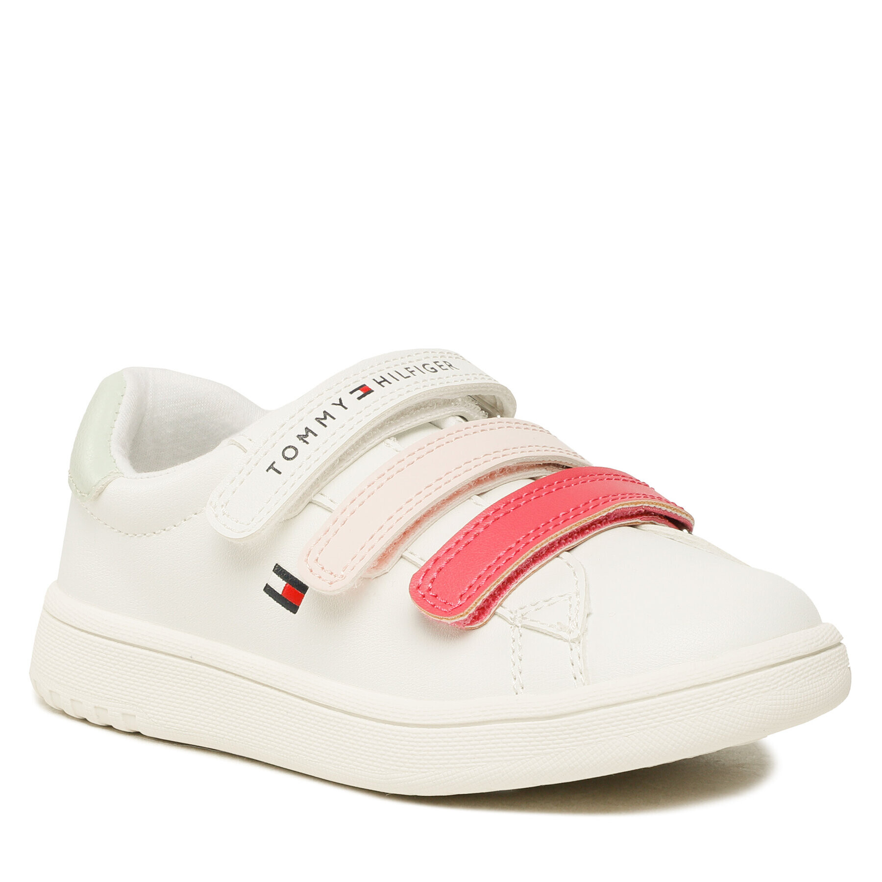 Tommy Hilfiger Sneakers Low Cut Velcro Sneaker T1A9-32710-1355 S Alb - Pled.ro