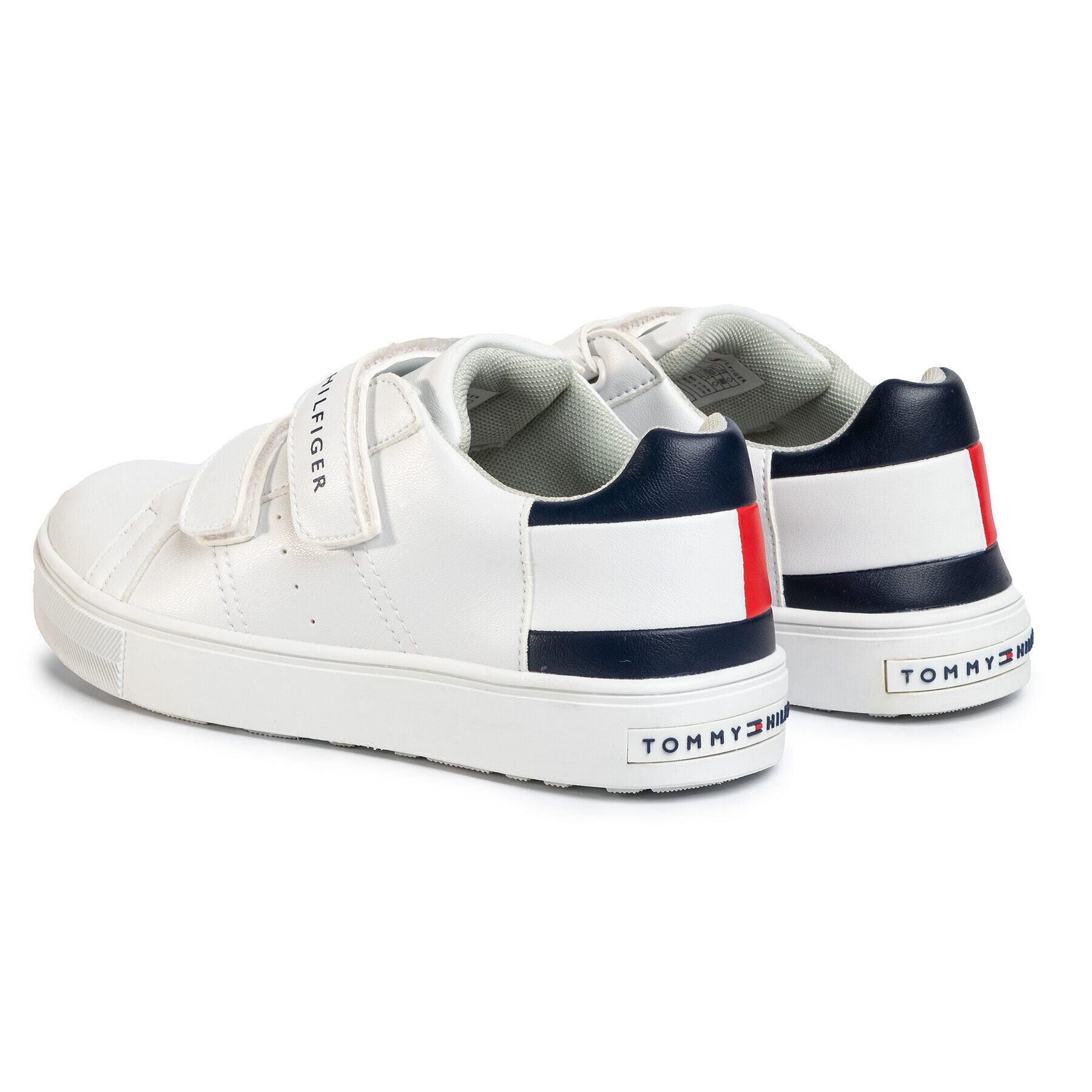 Tommy Hilfiger Sneakers Low Cut Velcro Sneaker T3B4-30719-0193 S Alb - Pled.ro