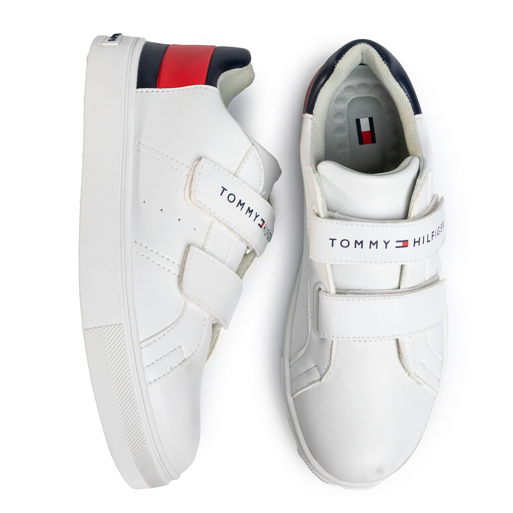 Tommy Hilfiger Sneakers Low Cut Velcro Sneaker T3B4-30719-0193 S Alb - Pled.ro