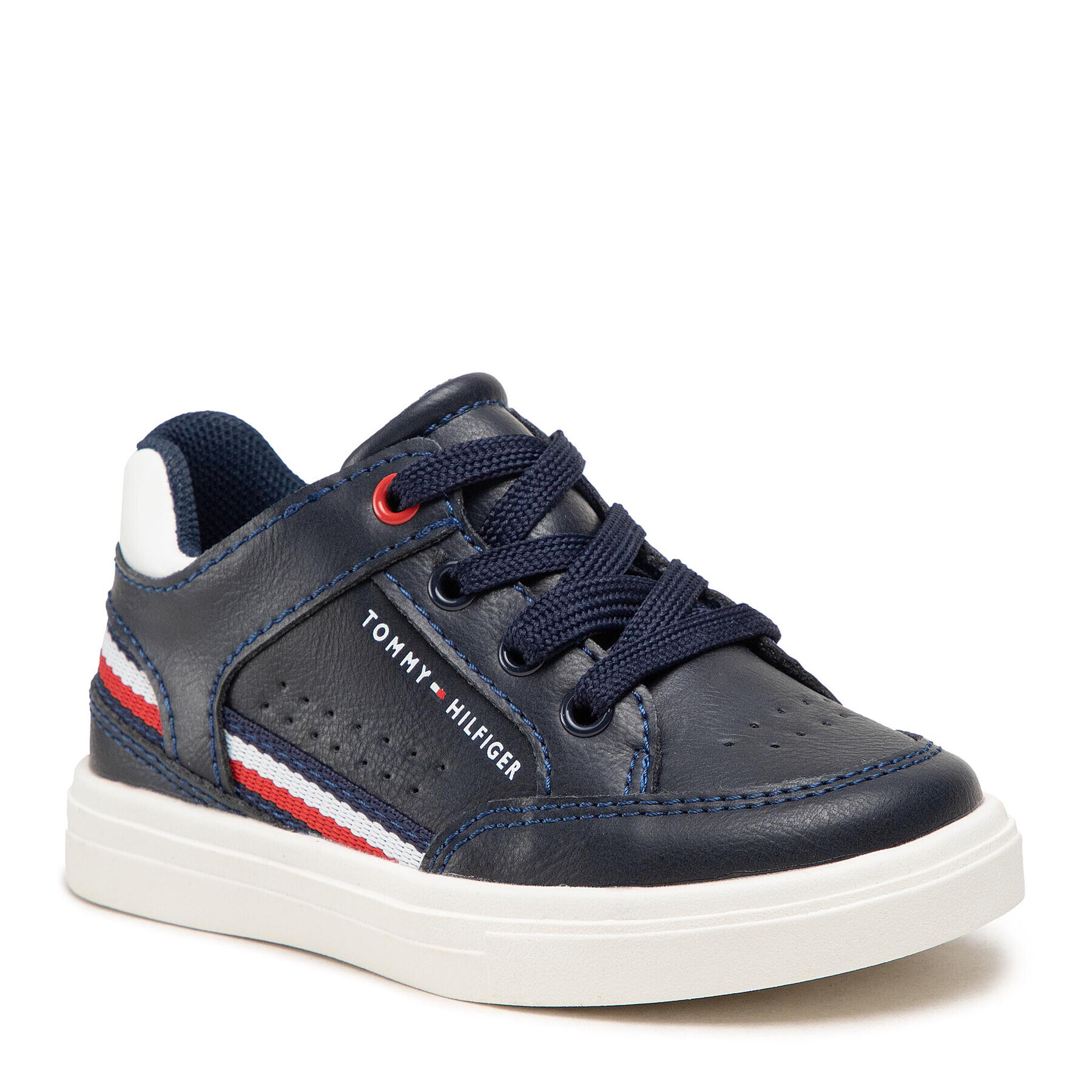 Tommy Hilfiger Sneakers Mid Cut Lace-Up Sneaker T1B4-32043-0621 M Bleumarin - Pled.ro