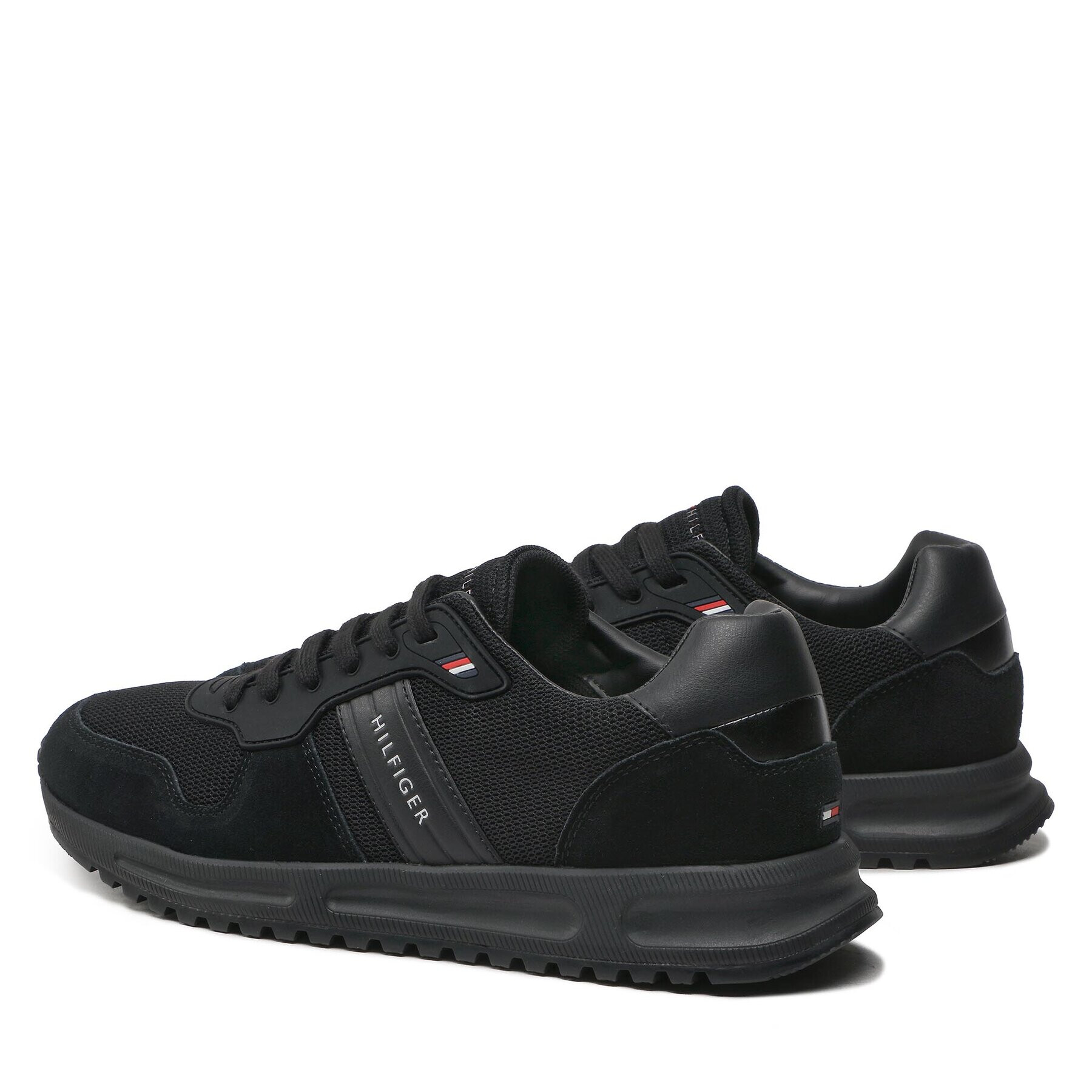 Tommy Hilfiger Sneakers Modern Corporate Mix Runner FM0FM03423 Negru - Pled.ro