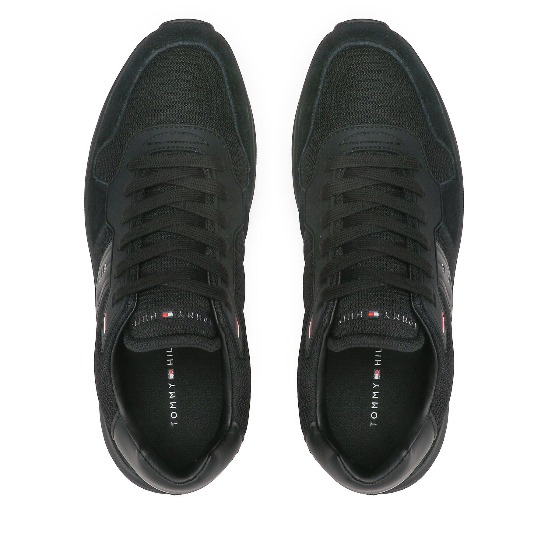 Tommy Hilfiger Sneakers Modern Corporate Mix Runner FM0FM03423 Negru - Pled.ro