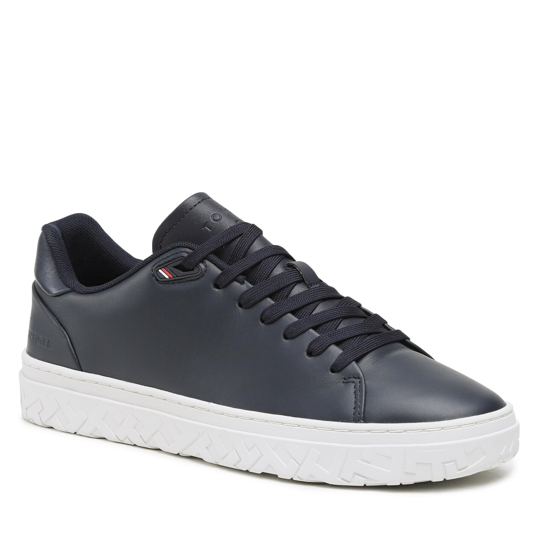 Tommy Hilfiger Sneakers Modern Iconic Court Cup Leather FM0FM04355 Bleumarin - Pled.ro