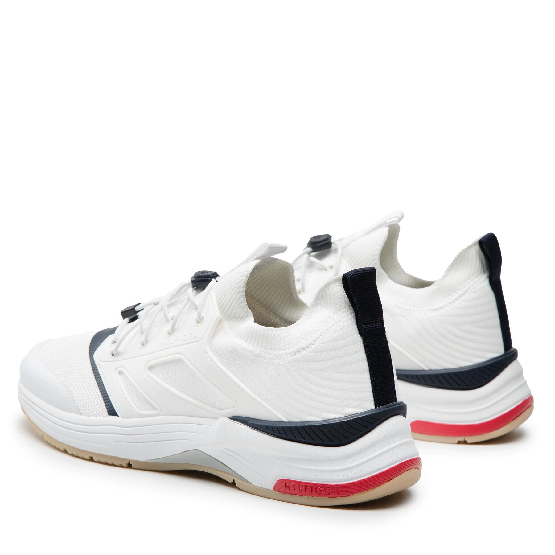 Tommy Hilfiger Sneakers Modern Prep Sneaker Knit FM0FM04233 Alb - Pled.ro