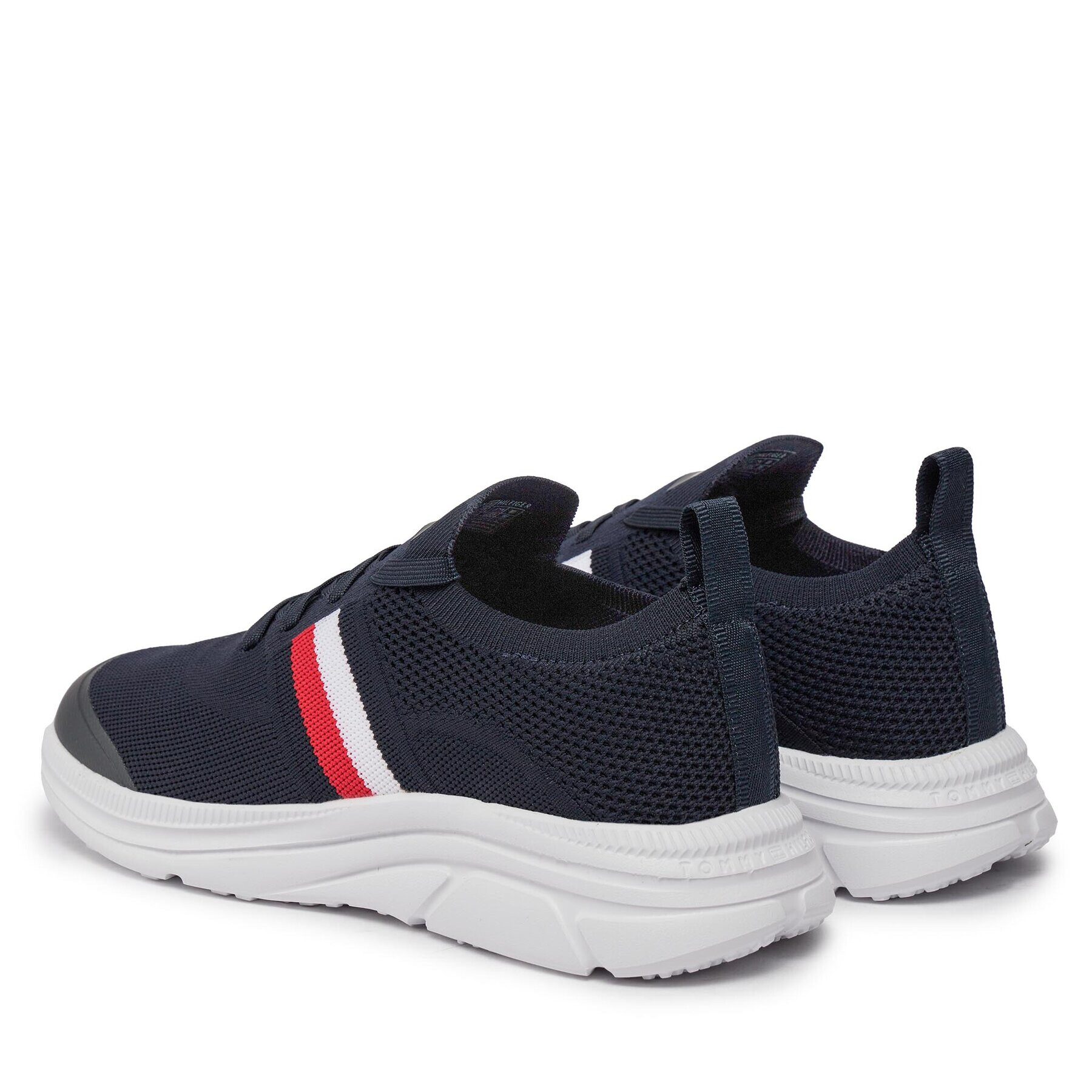 Tommy Hilfiger Sneakers Modern Runner Knit Stripes Ess FM0FM04798 Bleumarin - Pled.ro