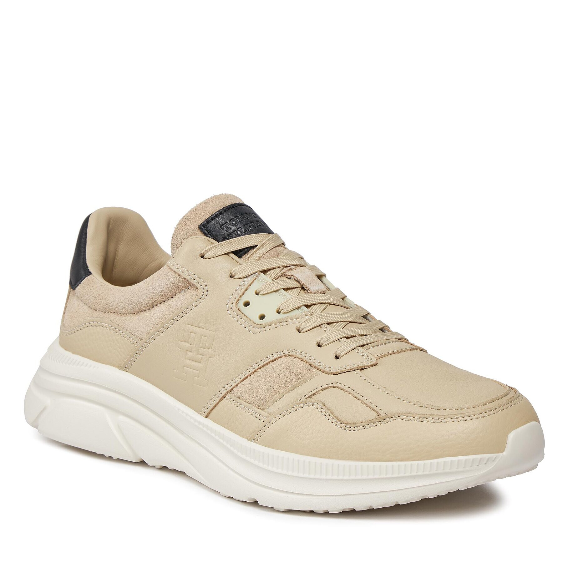 Tommy Hilfiger Sneakers Modern Runner Premium Lth FM0FM04879 Alb - Pled.ro