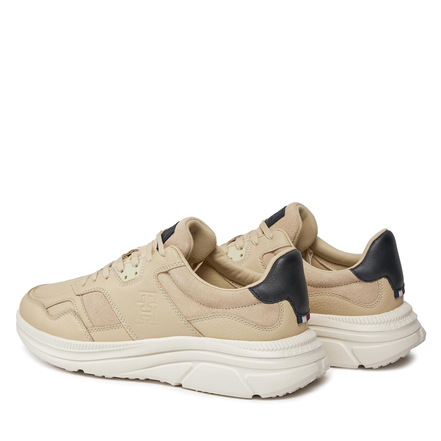 Tommy Hilfiger Sneakers Modern Runner Premium Lth FM0FM04879 Alb - Pled.ro