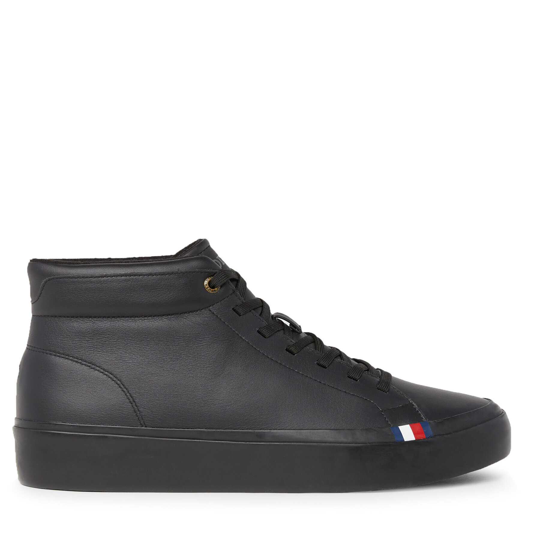 Tommy Hilfiger Sneakers Modern Vulc Lth Hi Wl FM0FM04820 Negru - Pled.ro