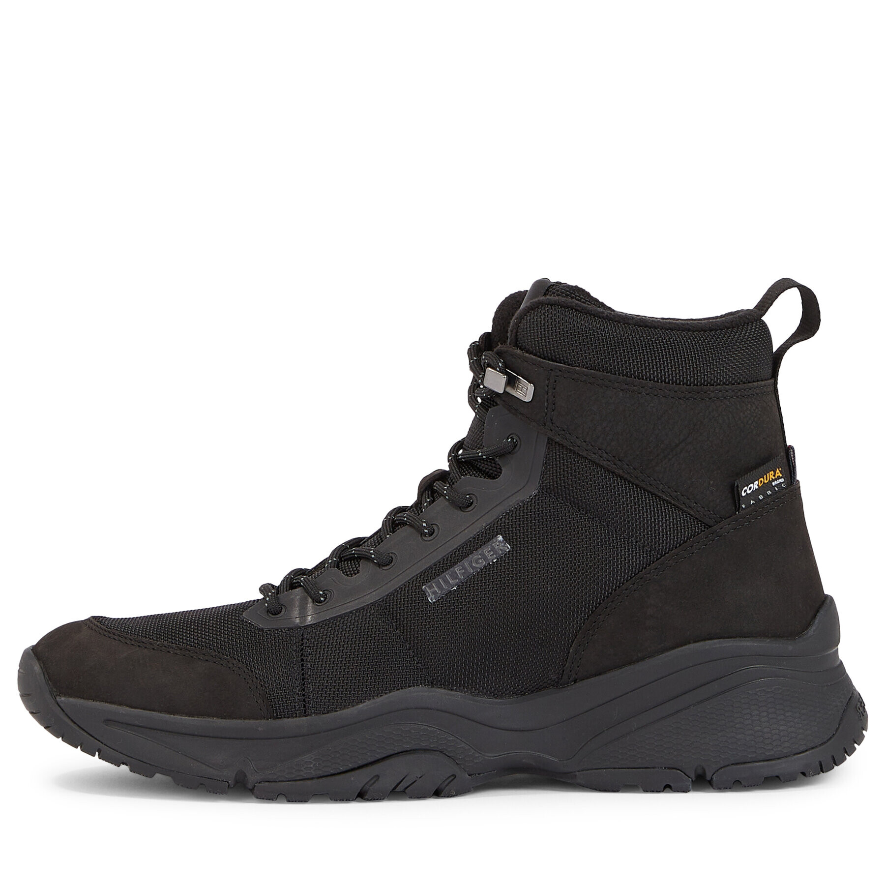 Tommy Hilfiger Sneakers Outdoor Snk Boot Lth Cordura FM0FM04838 Negru - Pled.ro