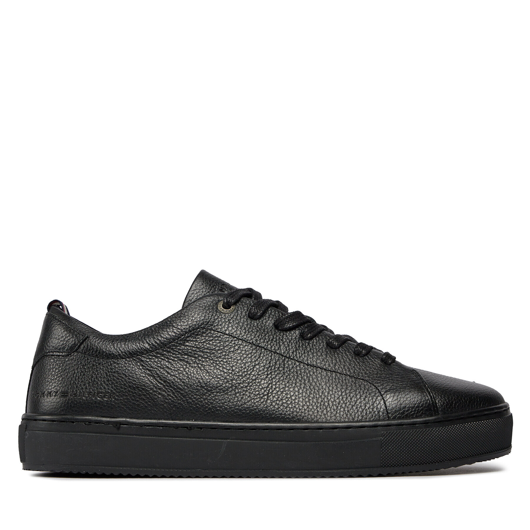 Tommy Hilfiger Sneakers Premium Cupsole Grained Lth FM0FM04893 Negru - Pled.ro