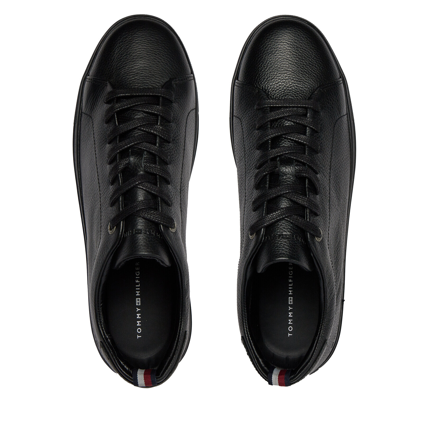 Tommy Hilfiger Sneakers Premium Cupsole Grained Lth FM0FM04893 Negru - Pled.ro