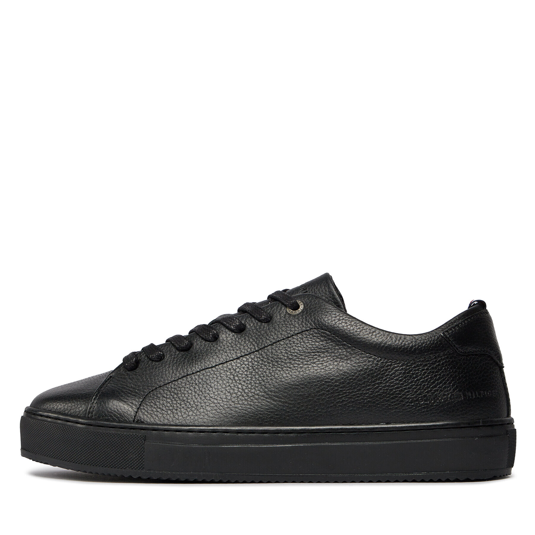 Tommy Hilfiger Sneakers Premium Cupsole Grained Lth FM0FM04893 Negru - Pled.ro