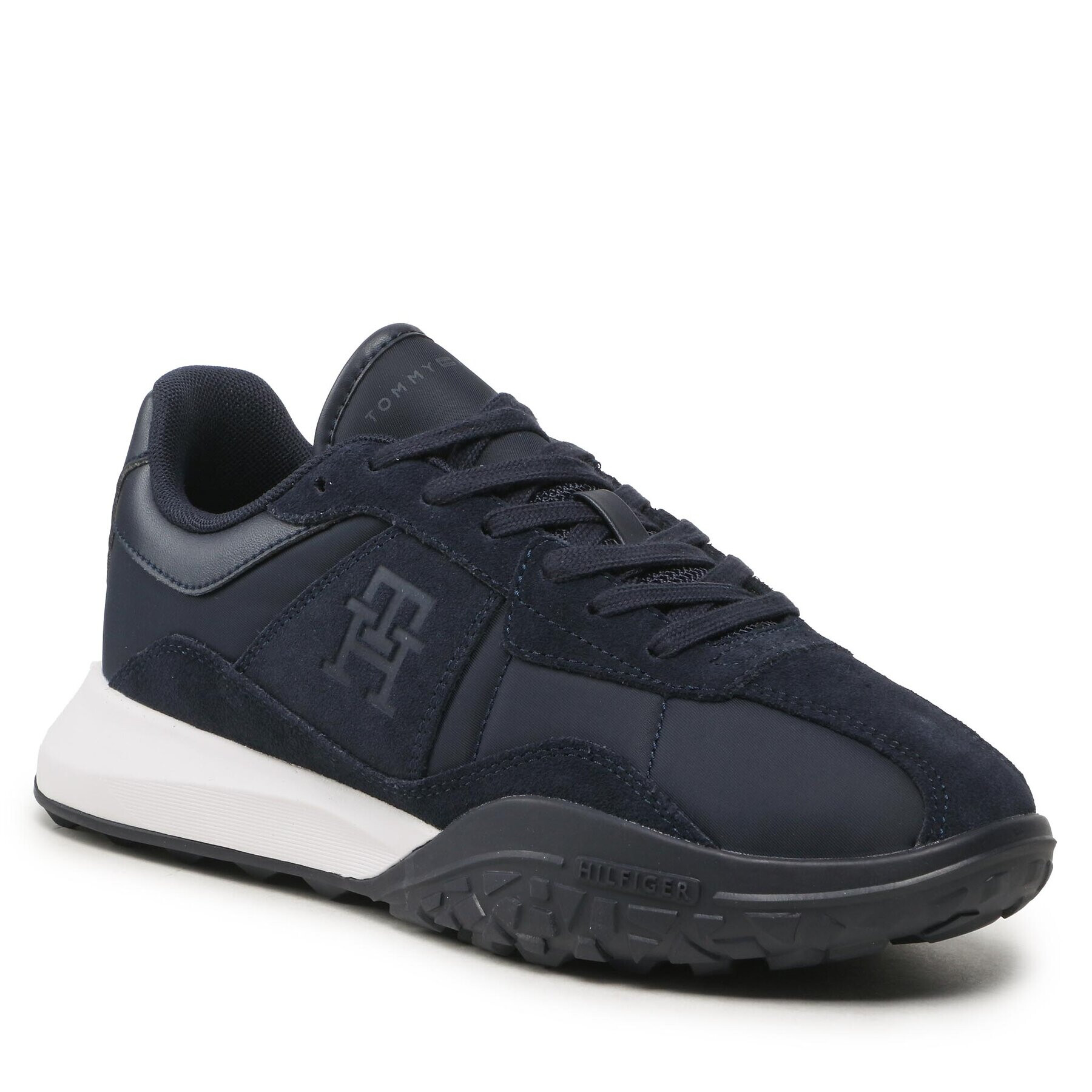 Tommy Hilfiger Sneakers Retro Modern Mix Nylon FM0FM04703 Bleumarin - Pled.ro