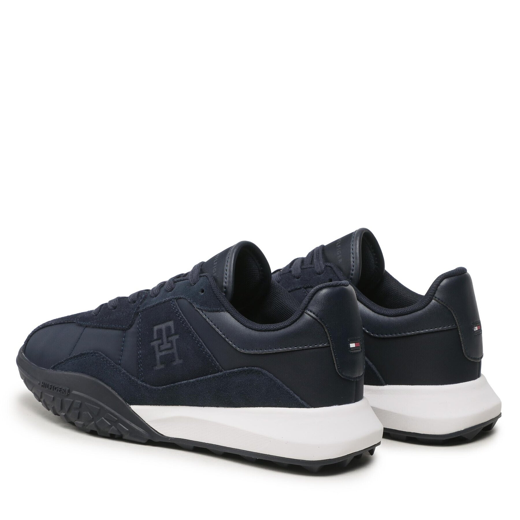 Tommy Hilfiger Sneakers Retro Modern Mix Nylon FM0FM04703 Bleumarin - Pled.ro