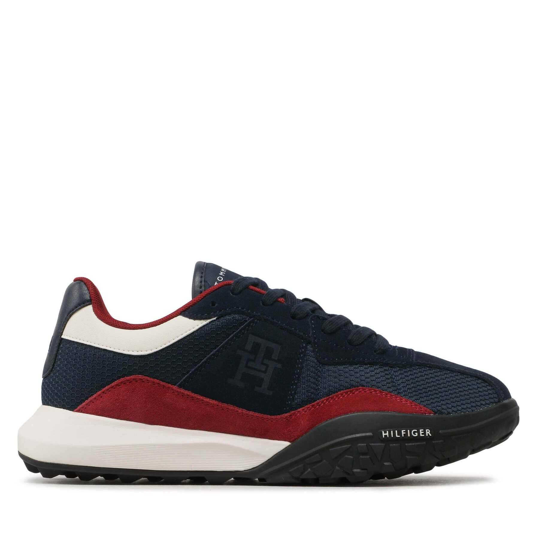 Tommy Hilfiger Sneakers Retro Modern Runner Mix FM0FM04363 Bleumarin - Pled.ro