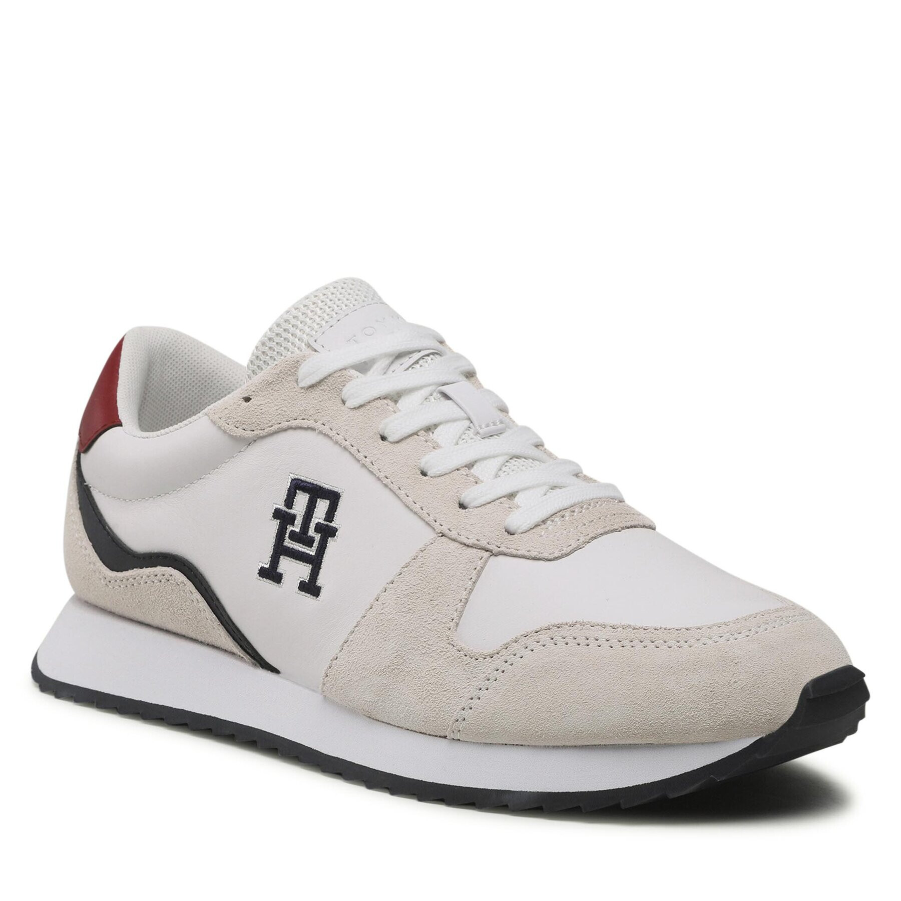 Tommy Hilfiger Sneakers Runner Evo Leather FM0FM04479 Alb - Pled.ro