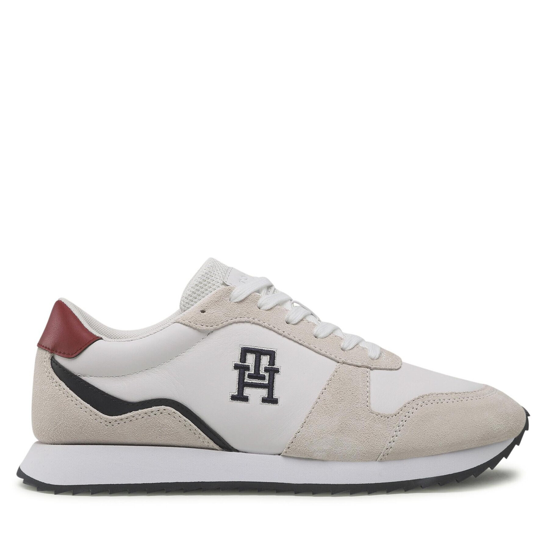 Tommy Hilfiger Sneakers Runner Evo Leather FM0FM04479 Alb - Pled.ro