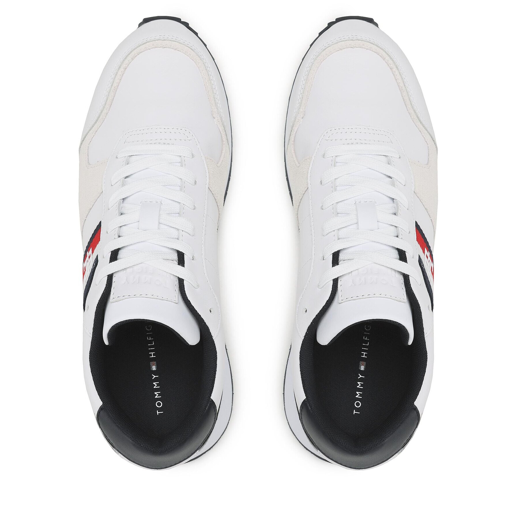 Tommy Hilfiger Sneakers Runner Evo Leather FM0FM04714 Alb - Pled.ro