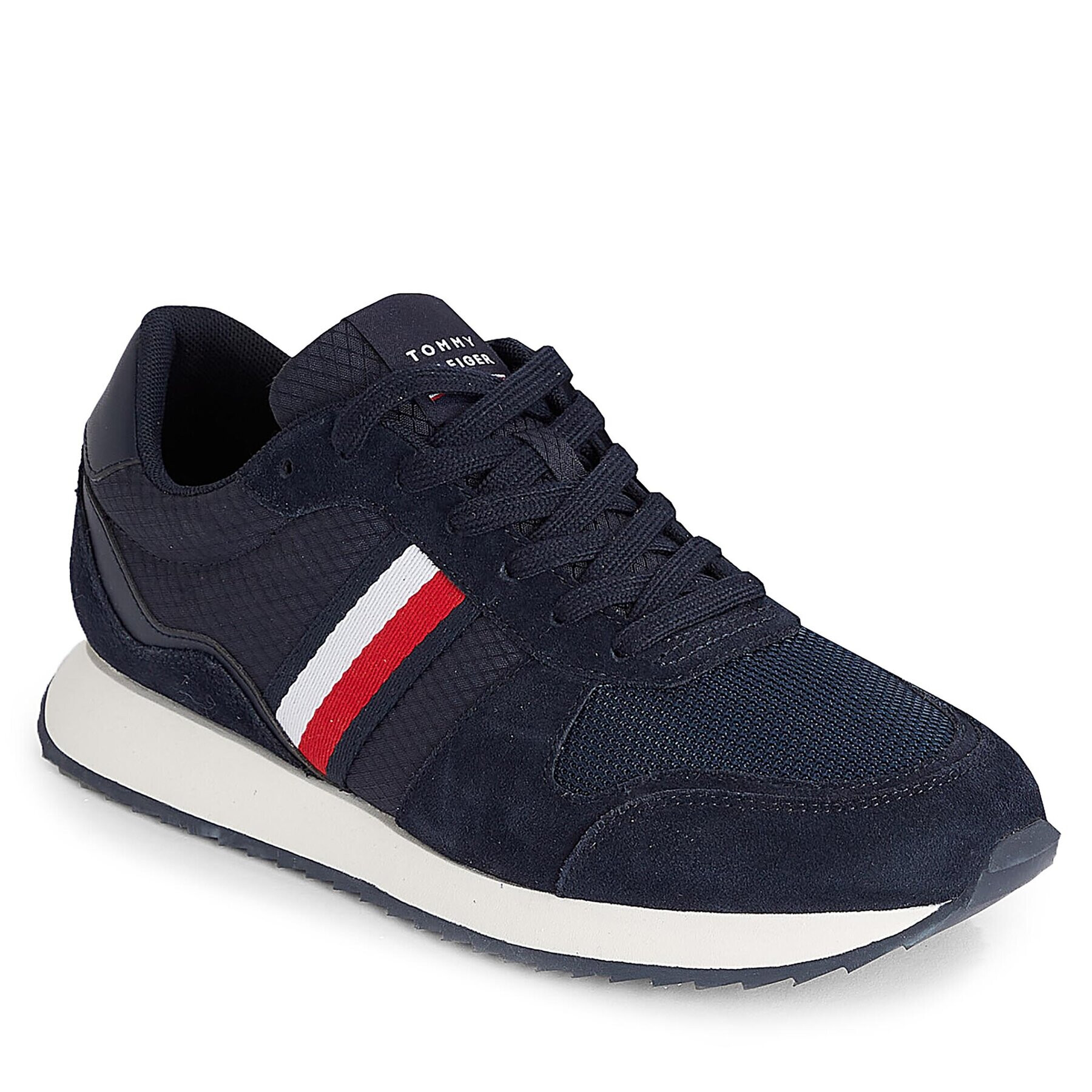 Tommy Hilfiger Sneakers Runner Evo Mix FM0FM04699 Albastru - Pled.ro