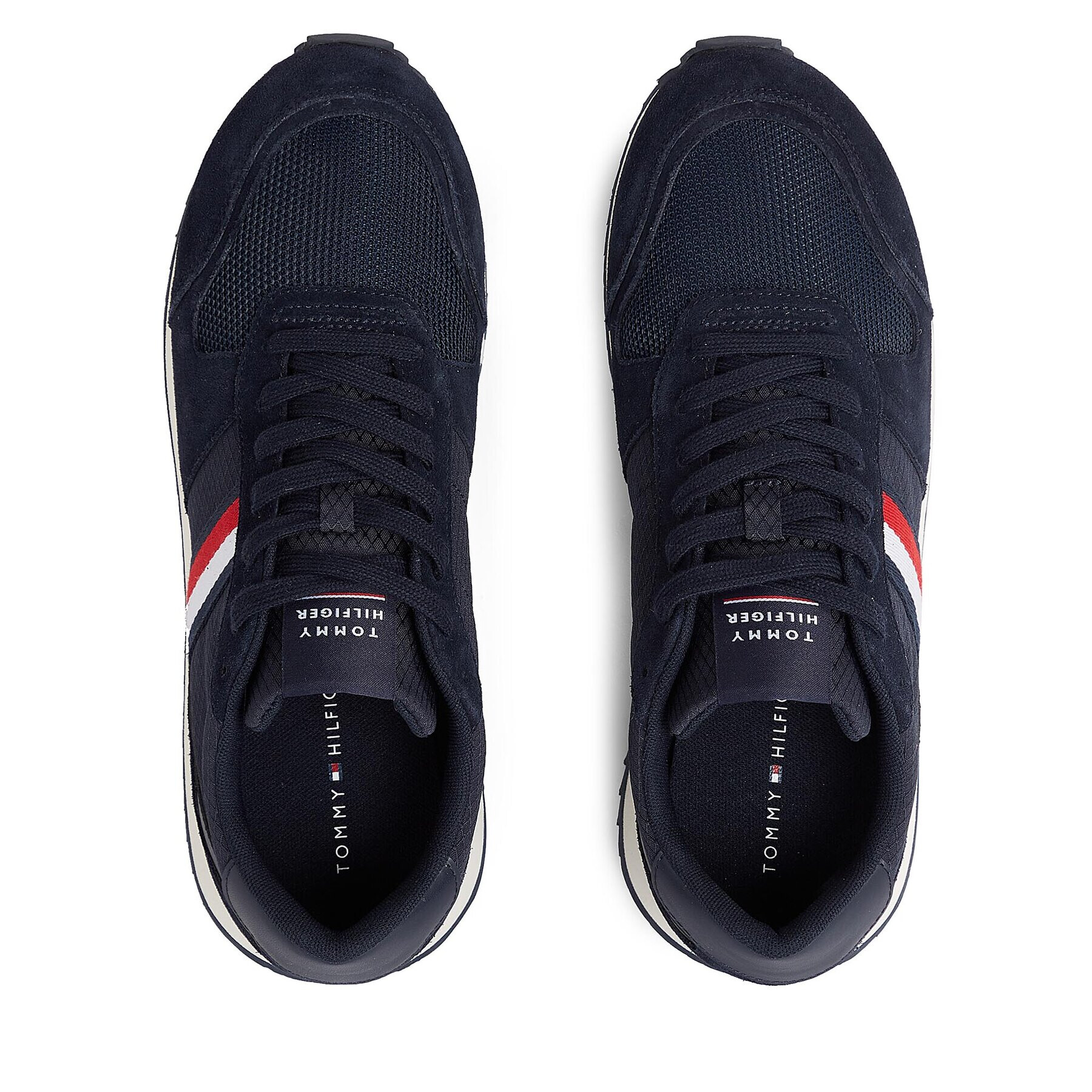 Tommy Hilfiger Sneakers Runner Evo Mix FM0FM04699 Albastru - Pled.ro