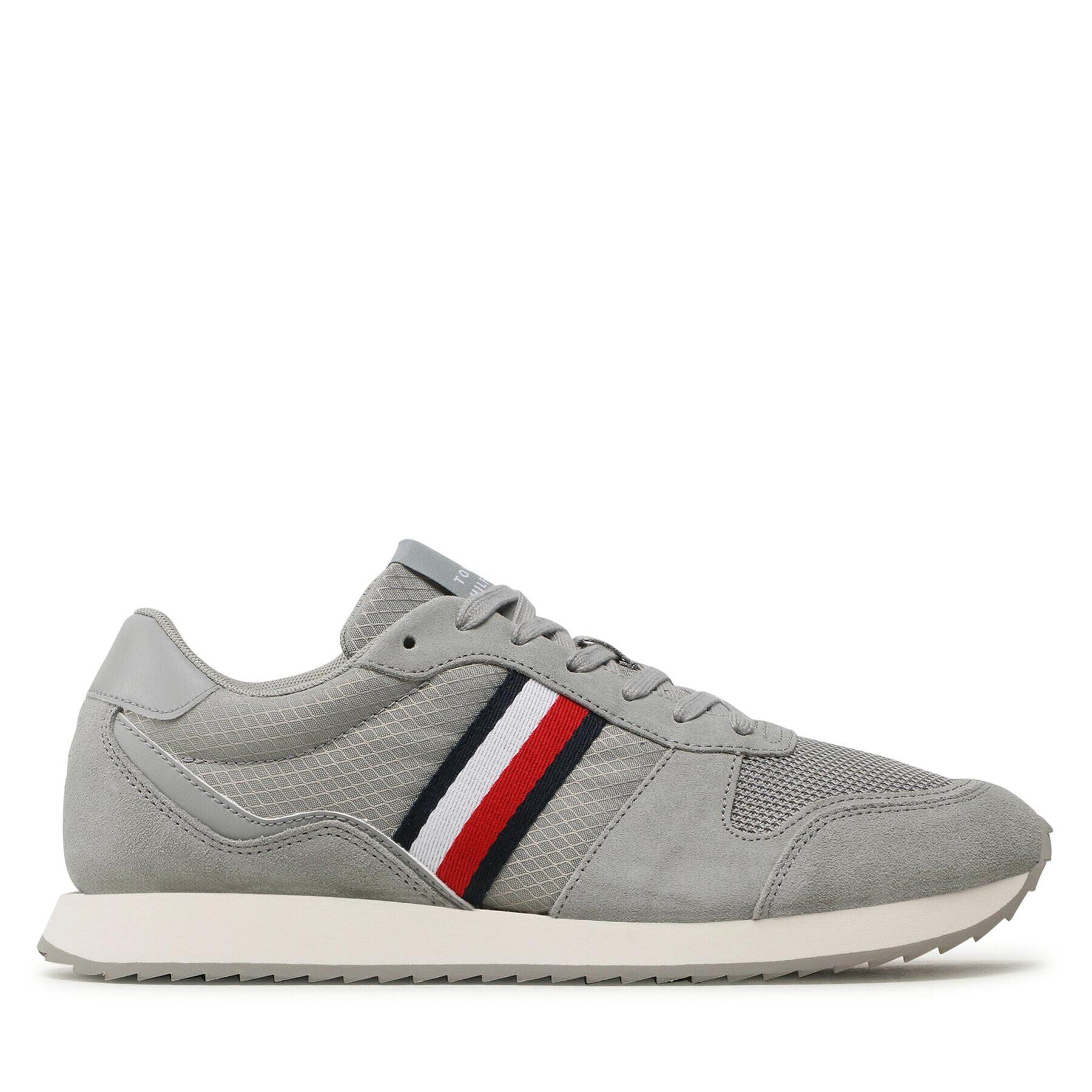 Tommy Hilfiger Sneakers Runner Evo Mix FM0FM04699 Gri - Pled.ro