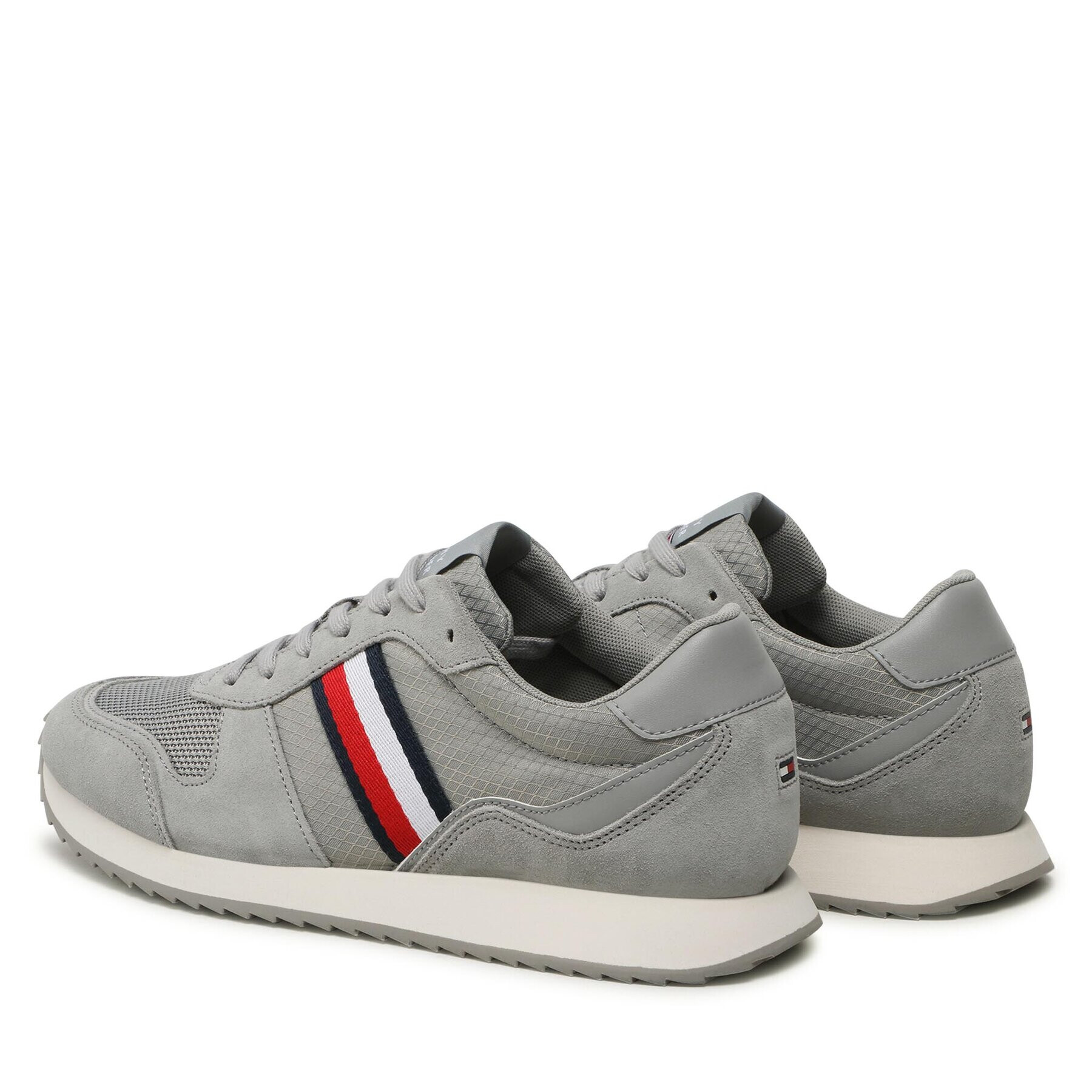 Tommy Hilfiger Sneakers Runner Evo Mix FM0FM04699 Gri - Pled.ro