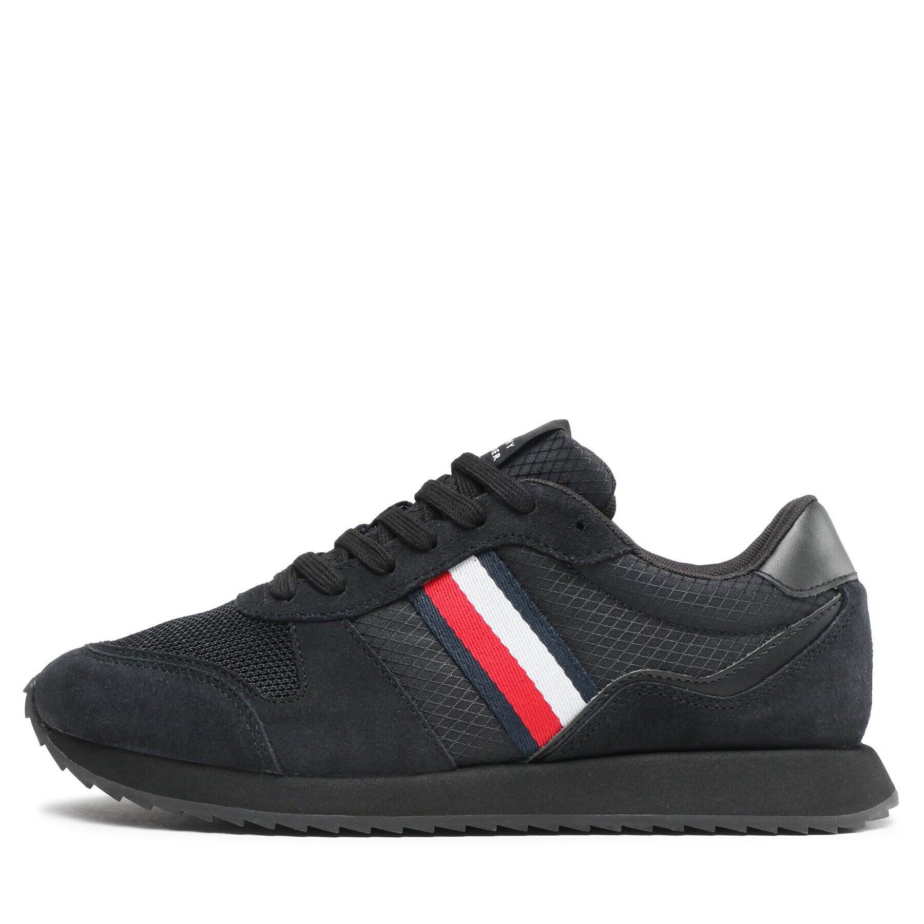 Tommy Hilfiger Sneakers Runner Evo Mix FM0FM04699 Negru - Pled.ro