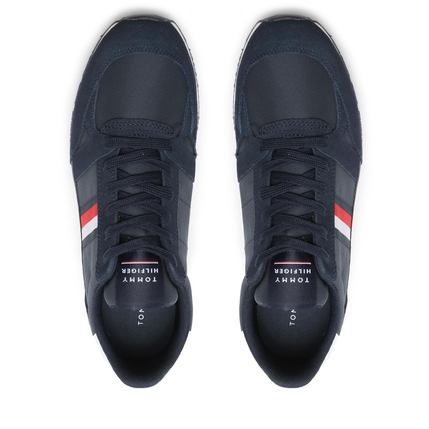 Tommy Hilfiger Sneakers Runner Lo Vintage Mix FM0FM03431 Bleumarin - Pled.ro