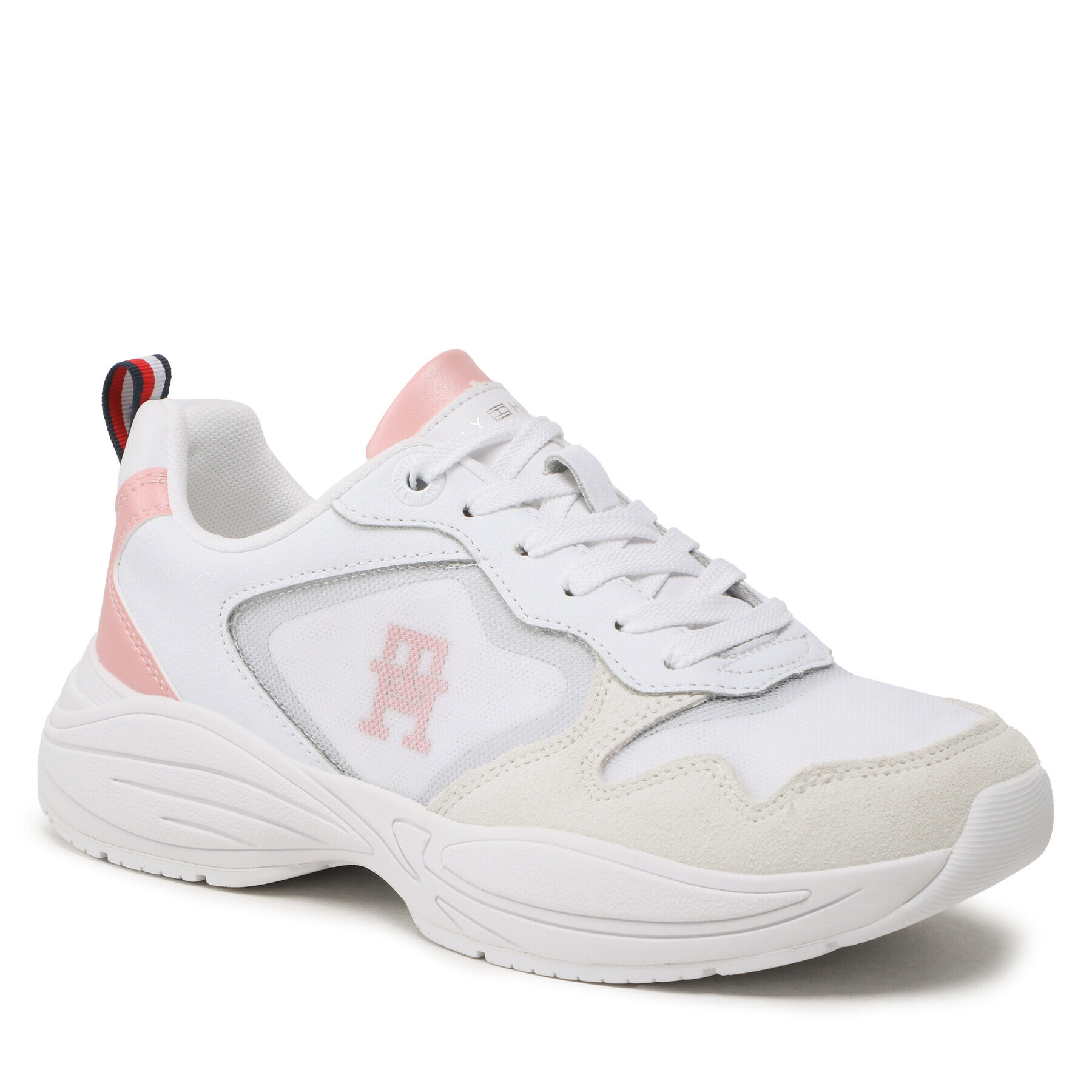 Tommy Hilfiger Sneakers Sporty Th Runner FW0FW06952 Alb - Pled.ro