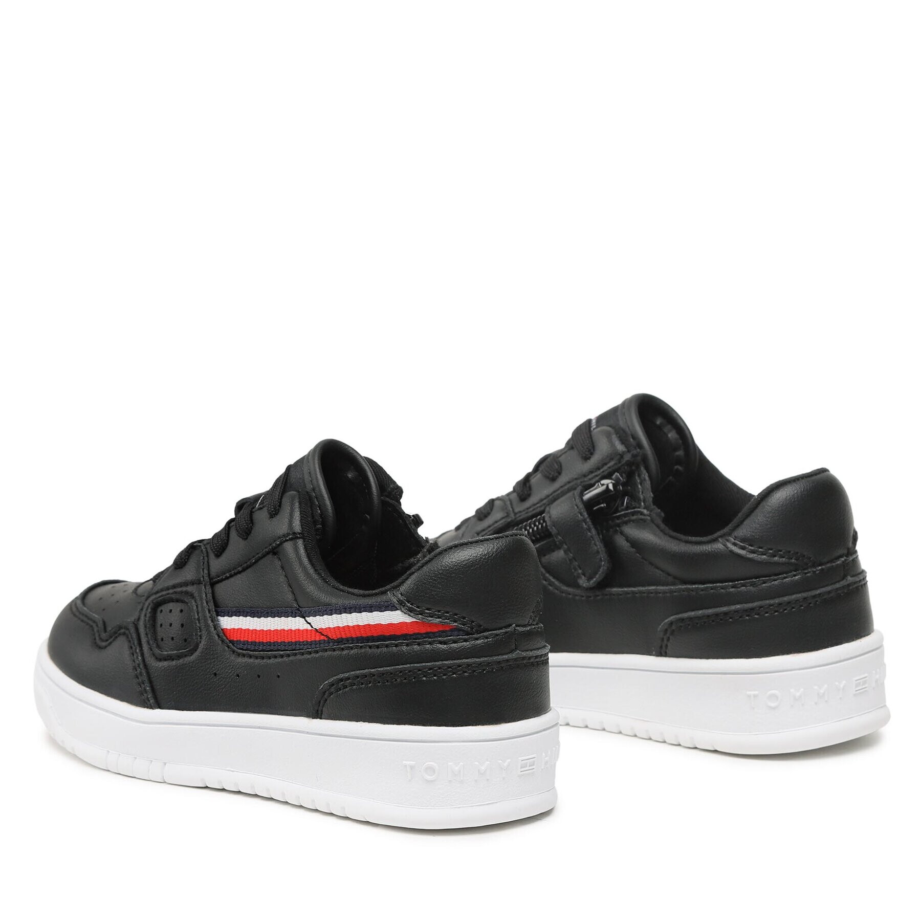 Tommy Hilfiger Sneakers Stripes Low Cut Lace-Up Sneaker T3X9-32848-1355 M Negru - Pled.ro