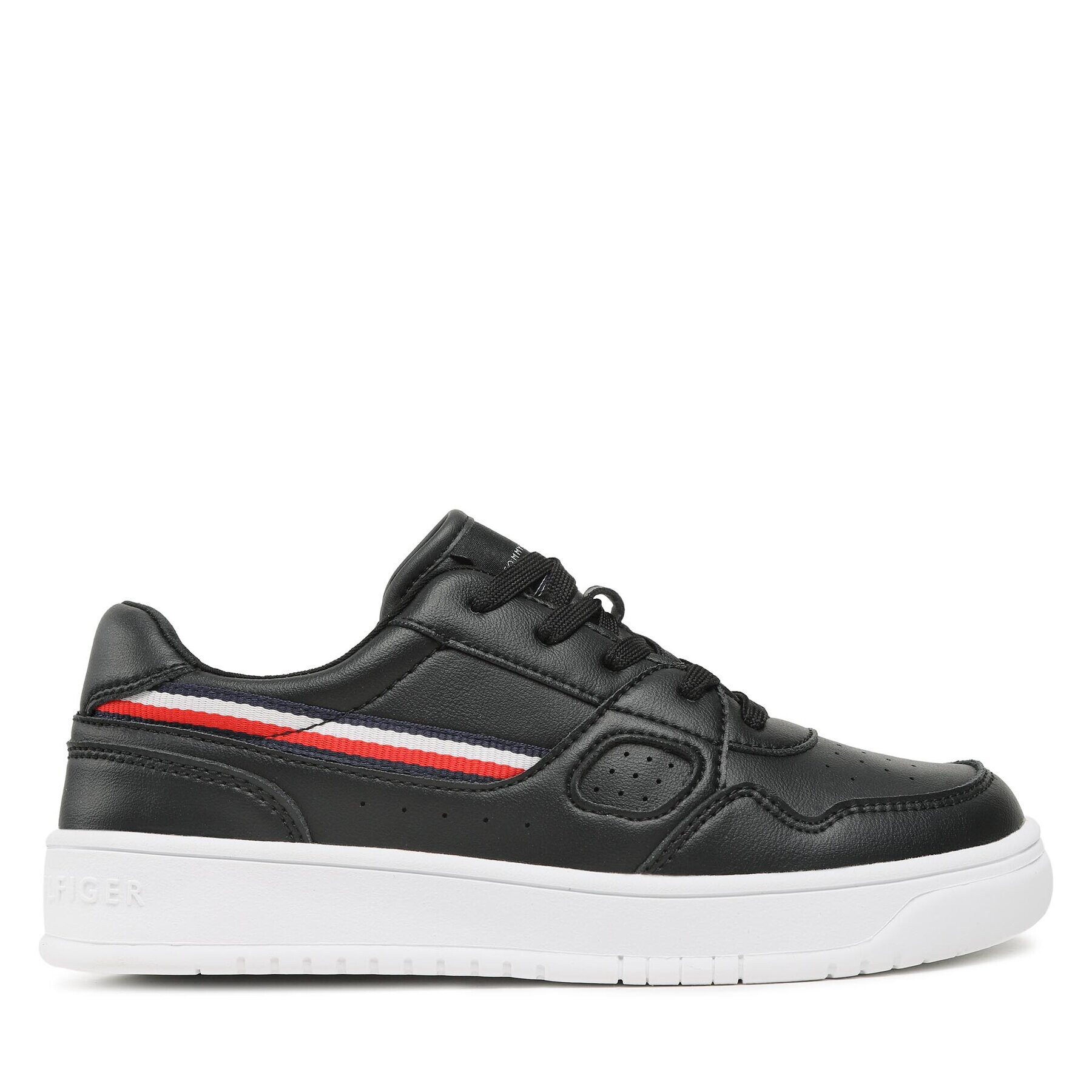 Tommy Hilfiger Sneakers Stripes Low Cut Lace-Up Sneaker T3X9-32848-1355 S Negru - Pled.ro