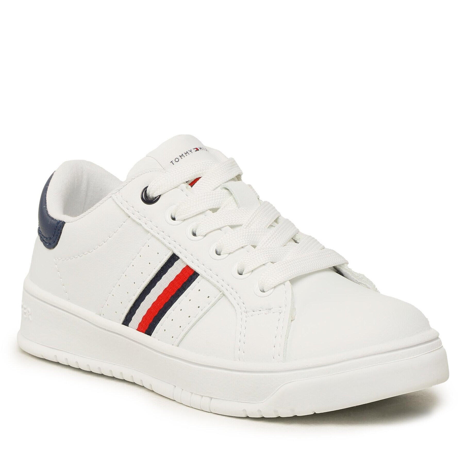 Tommy Hilfiger Sneakers Stripes Low Cut Lace Up Sneaker T3X9-32849-1355 M Alb - Pled.ro