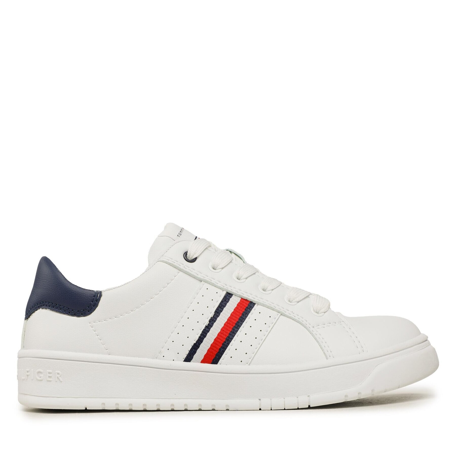 Tommy Hilfiger Sneakers Stripes Low Cut Lace-Up Sneaker T3X9-32849-1355 S Alb - Pled.ro