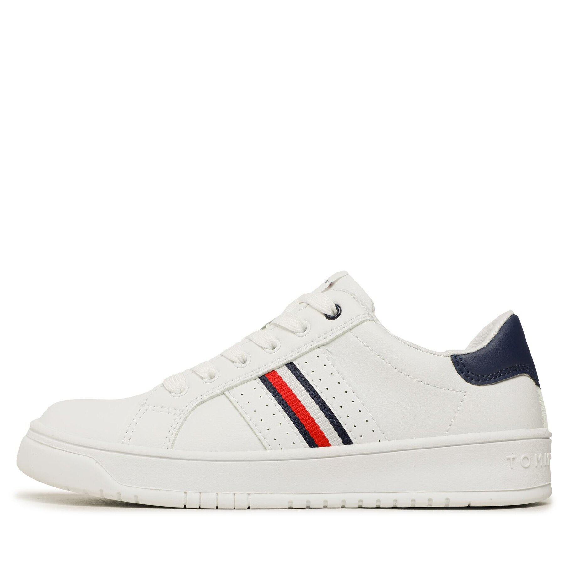 Tommy Hilfiger Sneakers Stripes Low Cut Lace-Up Sneaker T3X9-32849-1355 S Alb - Pled.ro