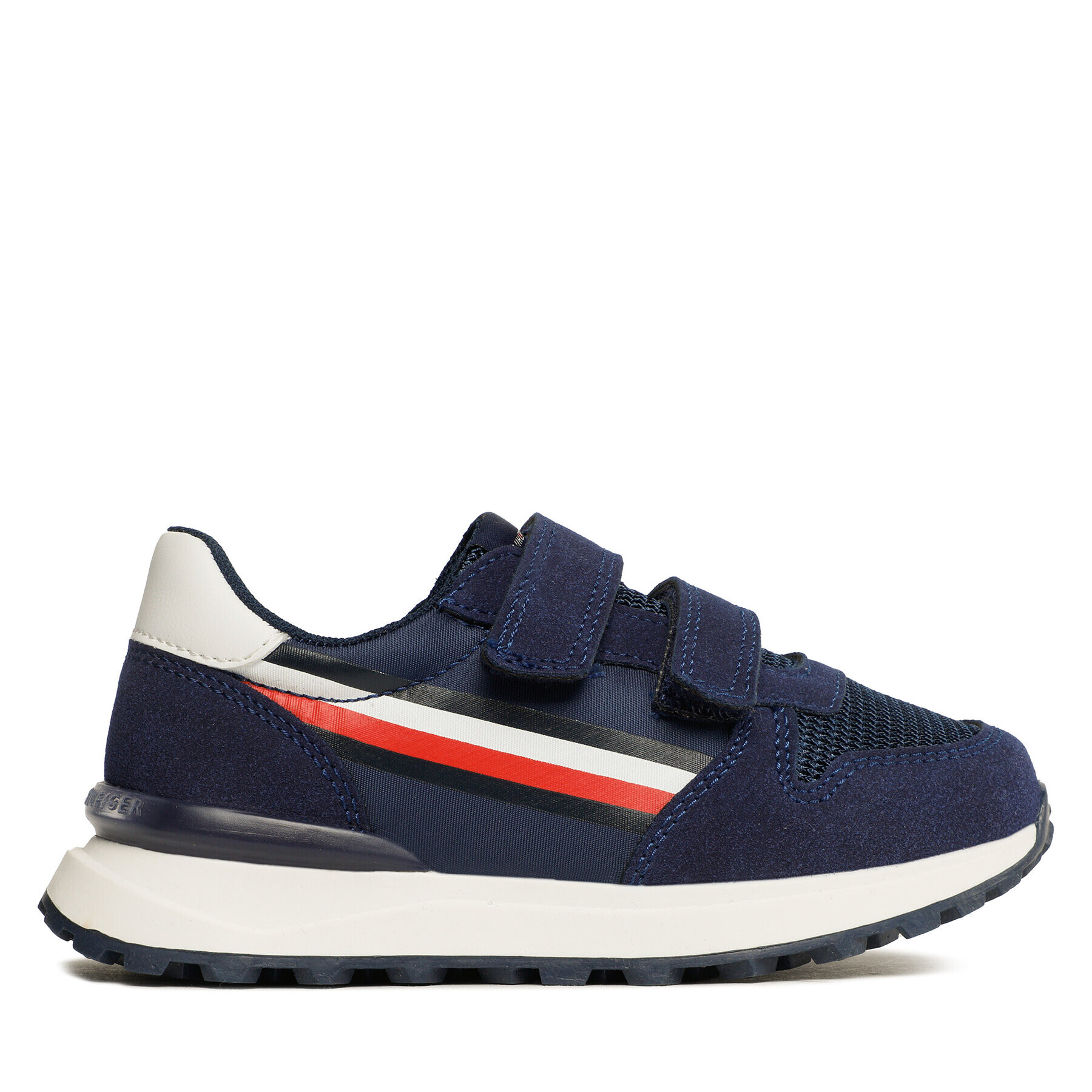 Tommy Hilfiger Sneakers Stripes Low Cut Velcro Sneaker T1B9-32882-1587 S Bleumarin - Pled.ro