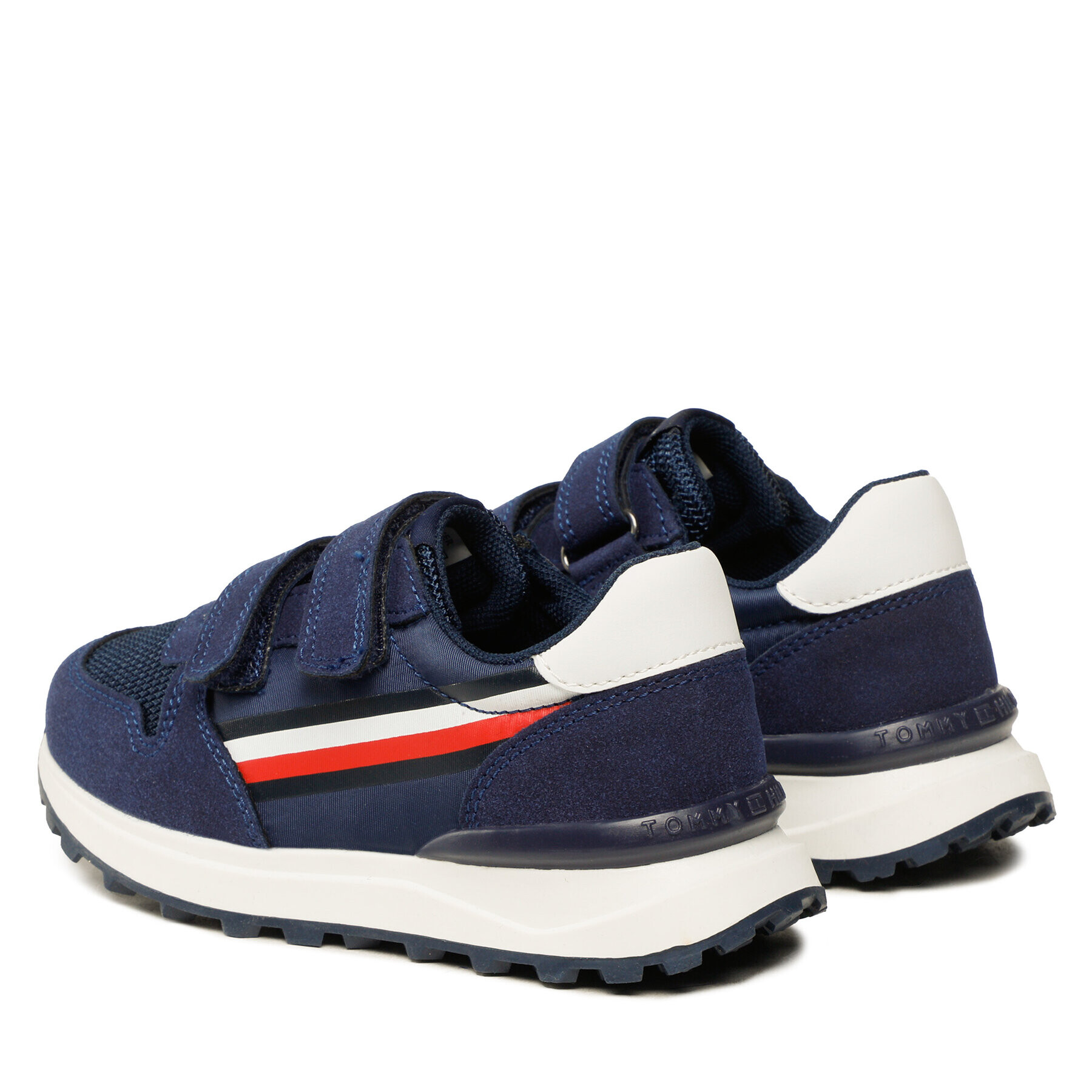 Tommy Hilfiger Sneakers Stripes Low Cut Velcro Sneaker T1B9-32882-1587 S Bleumarin - Pled.ro