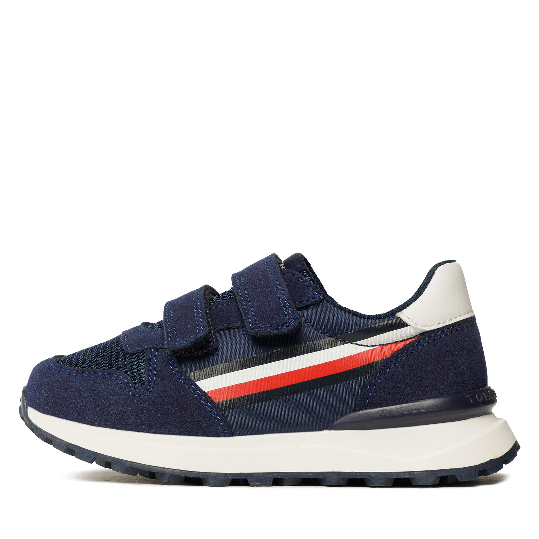 Tommy Hilfiger Sneakers Stripes Low Cut Velcro Sneaker T1B9-32882-1587 S Bleumarin - Pled.ro