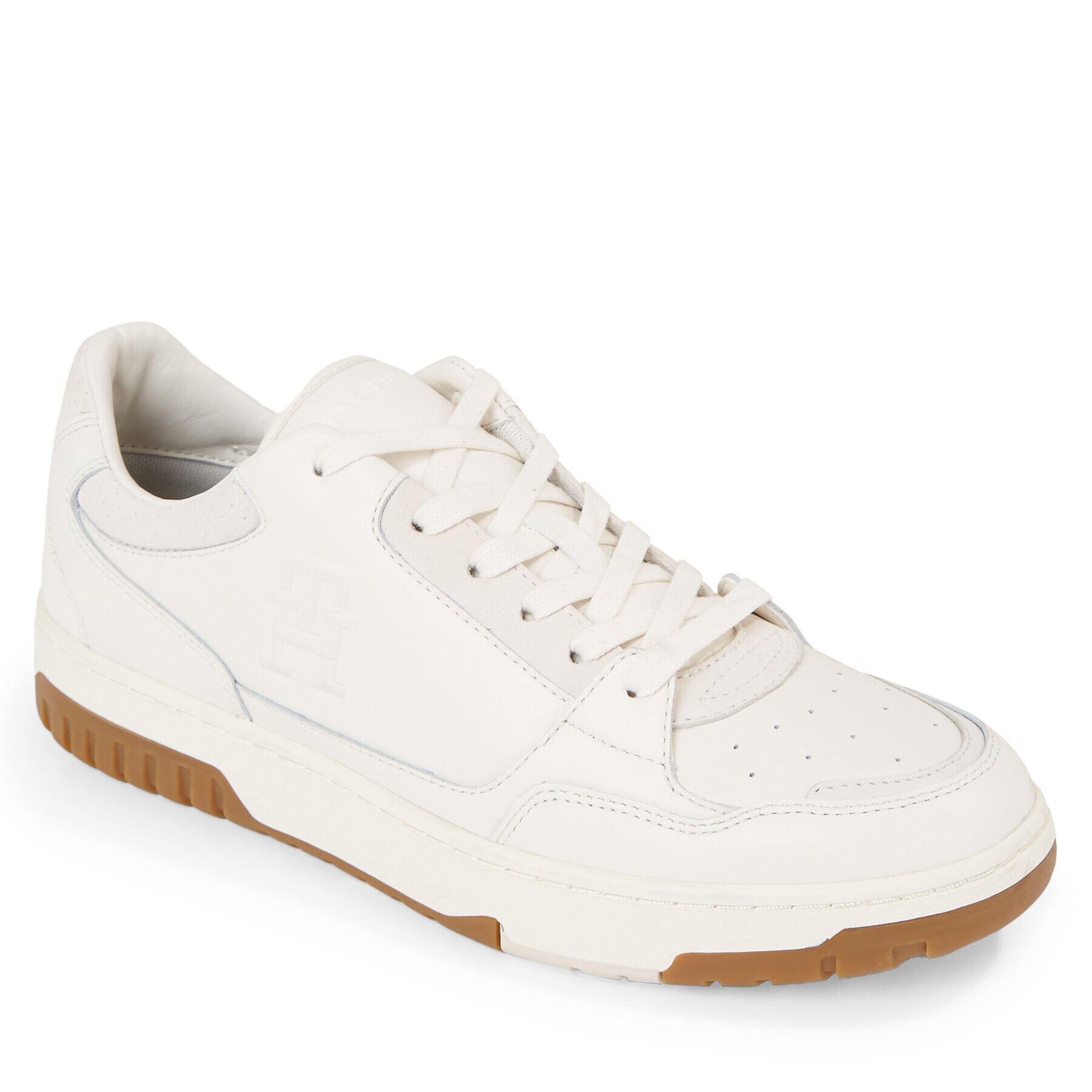 Tommy Hilfiger Sneakers Th Basket Best Lth Nubuck FM0FM04823 Alb - Pled.ro