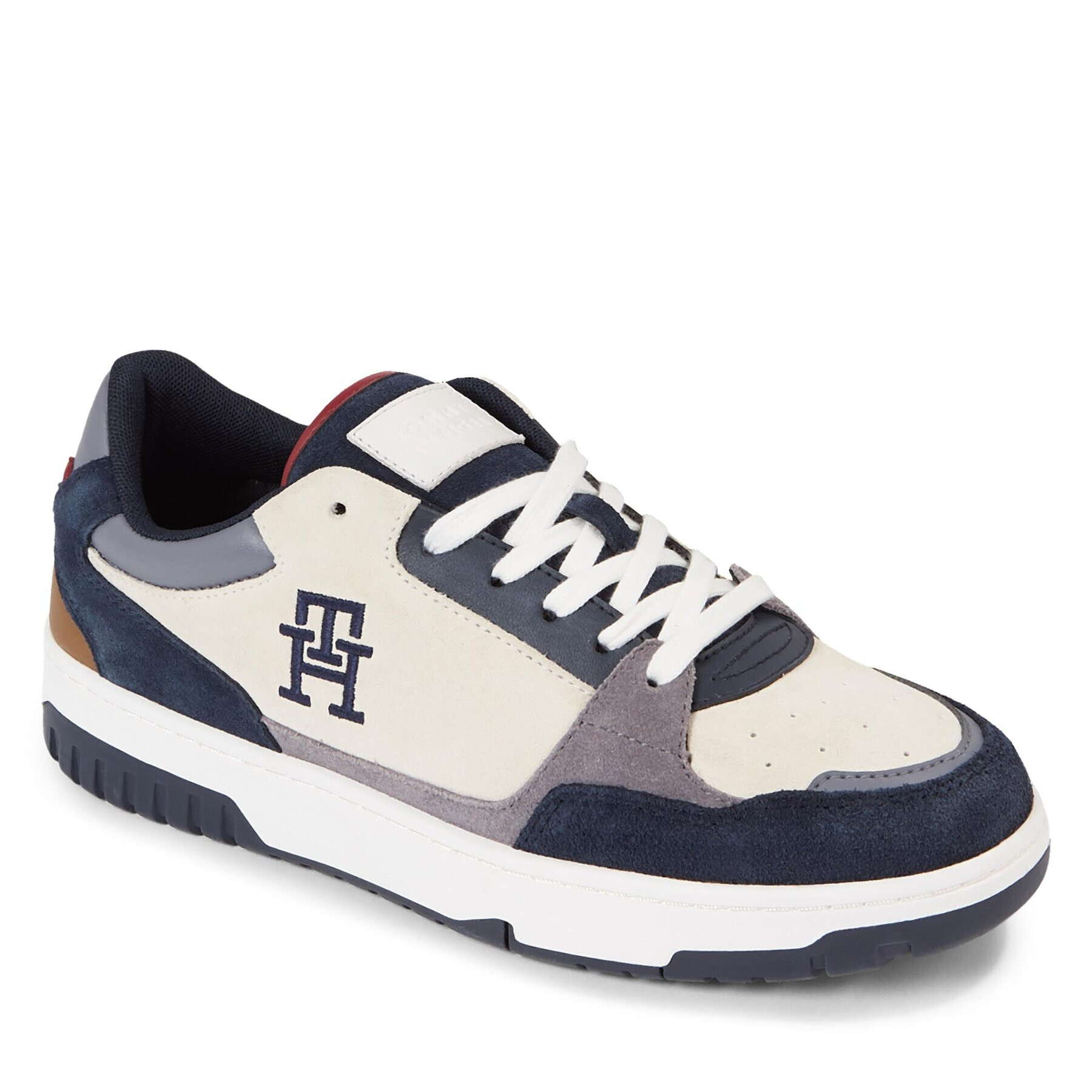 Tommy Hilfiger Sneakers Th Basket Better Suede Mix FM0FM04822 Colorat - Pled.ro