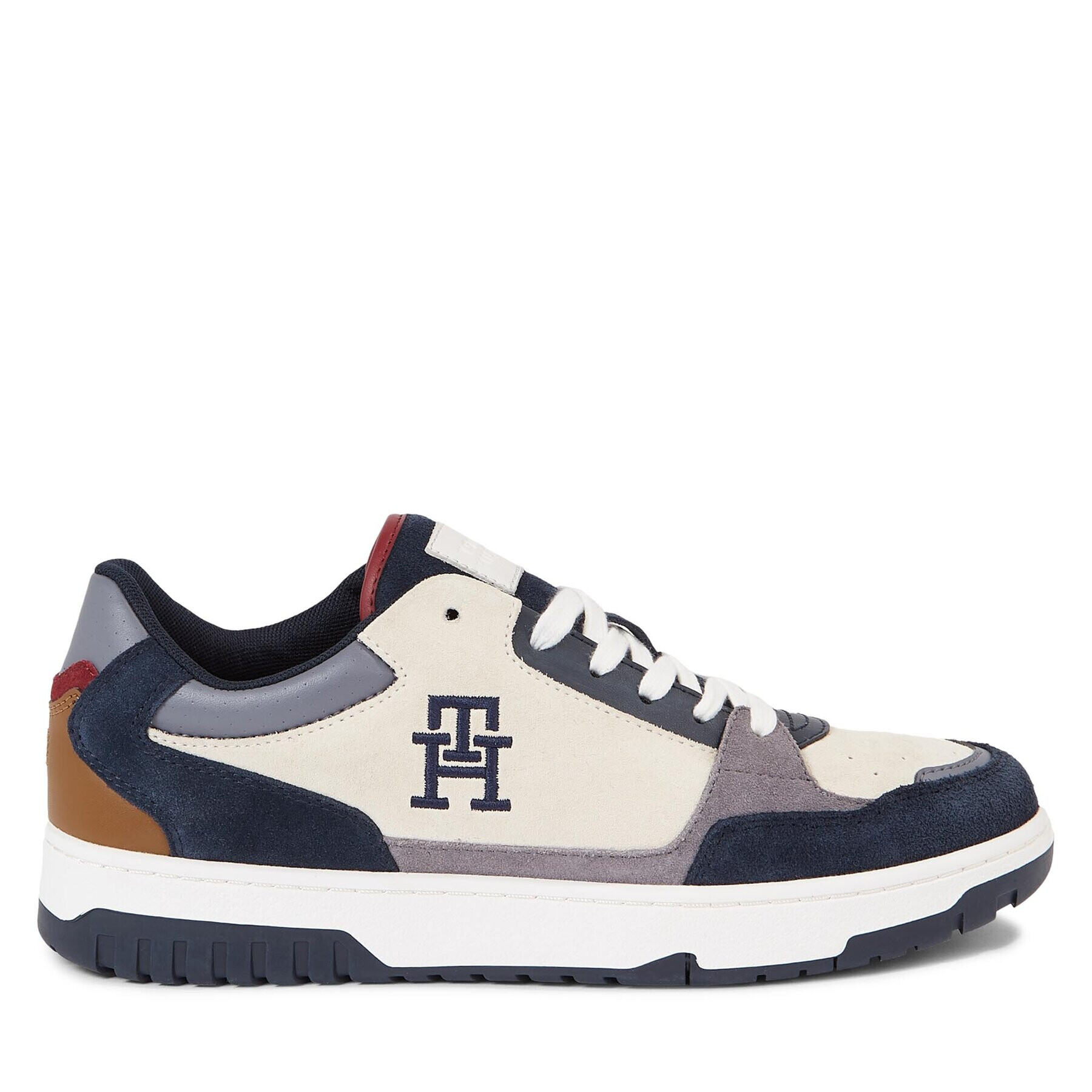 Tommy Hilfiger Sneakers Th Basket Better Suede Mix FM0FM04822 Colorat - Pled.ro