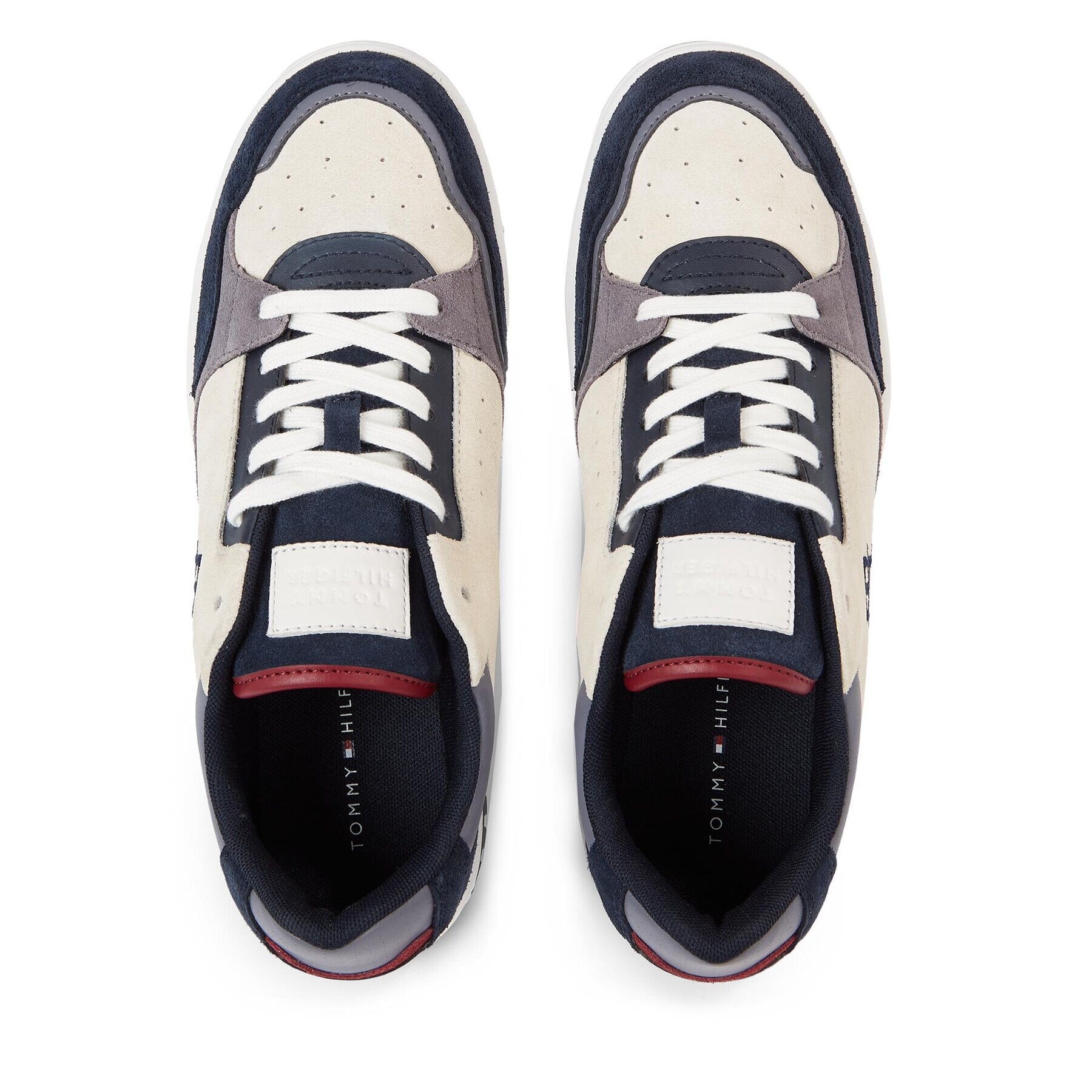 Tommy Hilfiger Sneakers Th Basket Better Suede Mix FM0FM04822 Colorat - Pled.ro