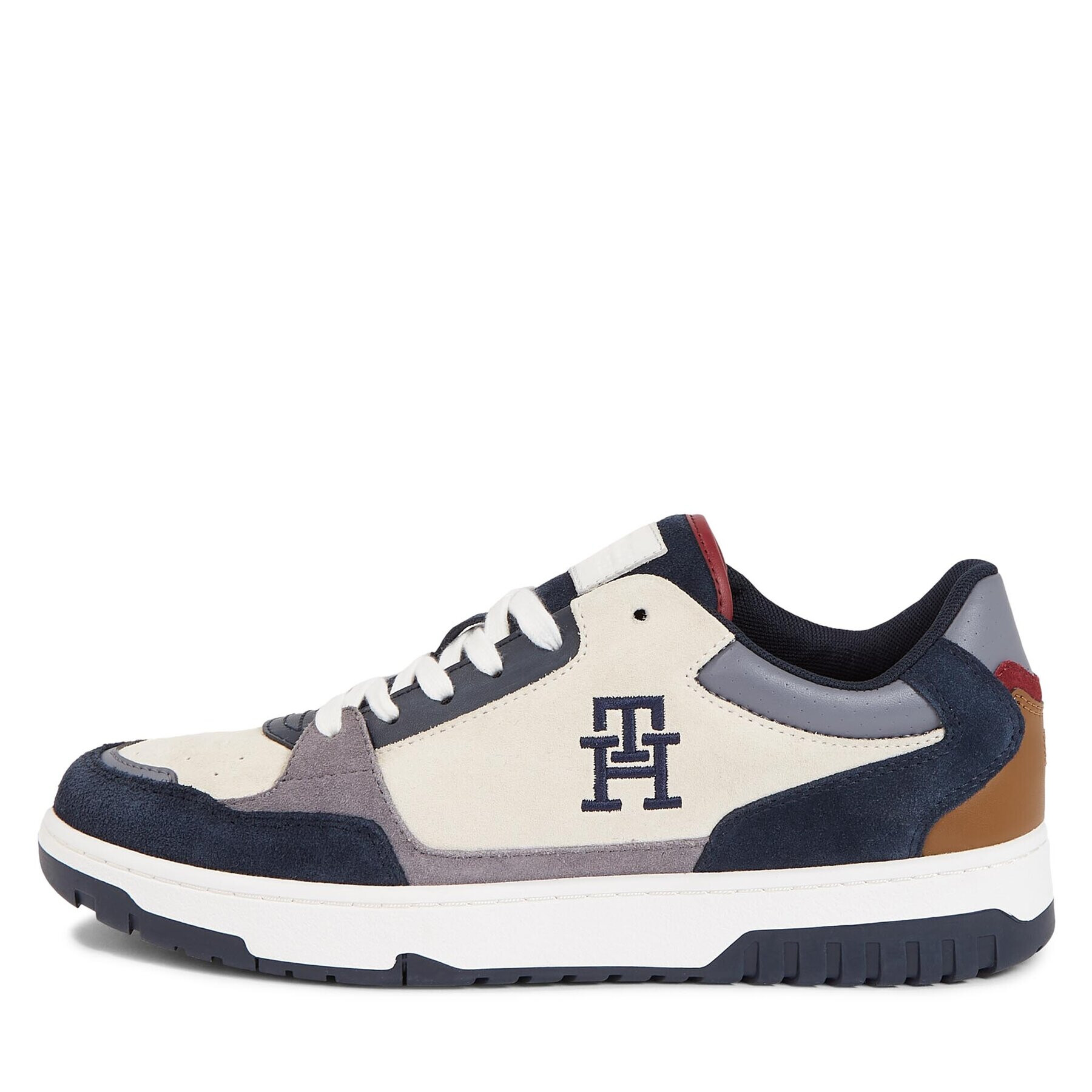 Tommy Hilfiger Sneakers Th Basket Better Suede Mix FM0FM04822 Colorat - Pled.ro