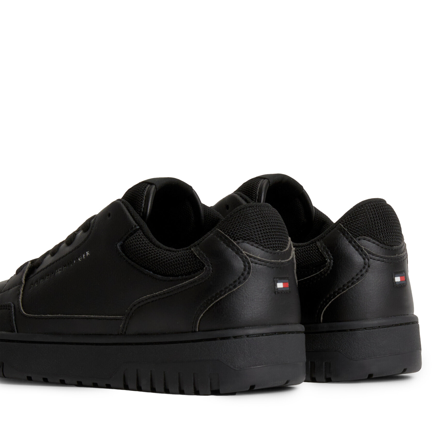 Tommy Hilfiger Sneakers Th Basket Core Leather FM0FM04727 Negru - Pled.ro