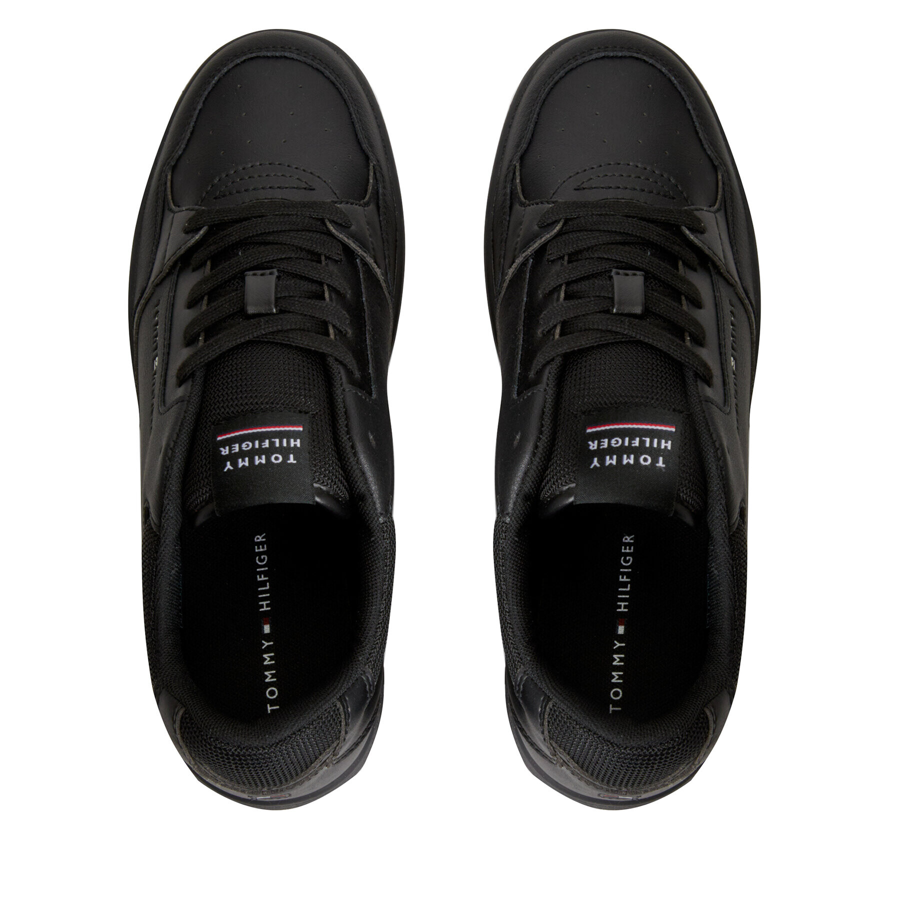 Tommy Hilfiger Sneakers Th Basket Core Leather FM0FM04727 Negru - Pled.ro